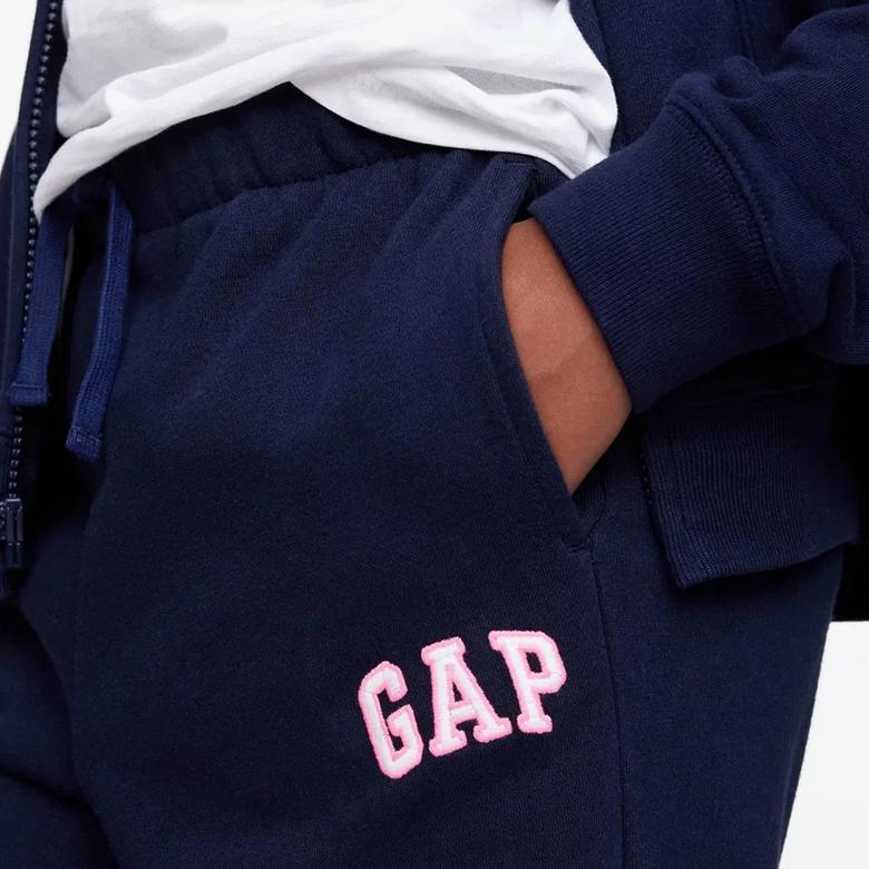 Gap Logo Relaxed Fit Çocuk Lacivert Eşofman Altı