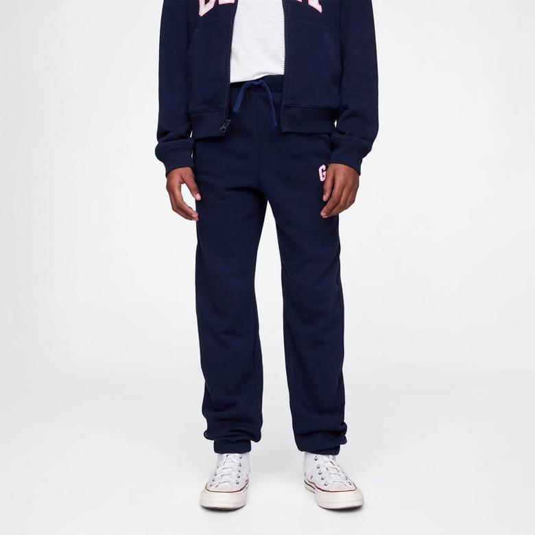 Gap Logo Relaxed Fit Çocuk Lacivert Eşofman Altı