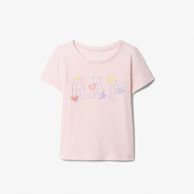 Gap Logo Çocuk Pembe T-Shirt