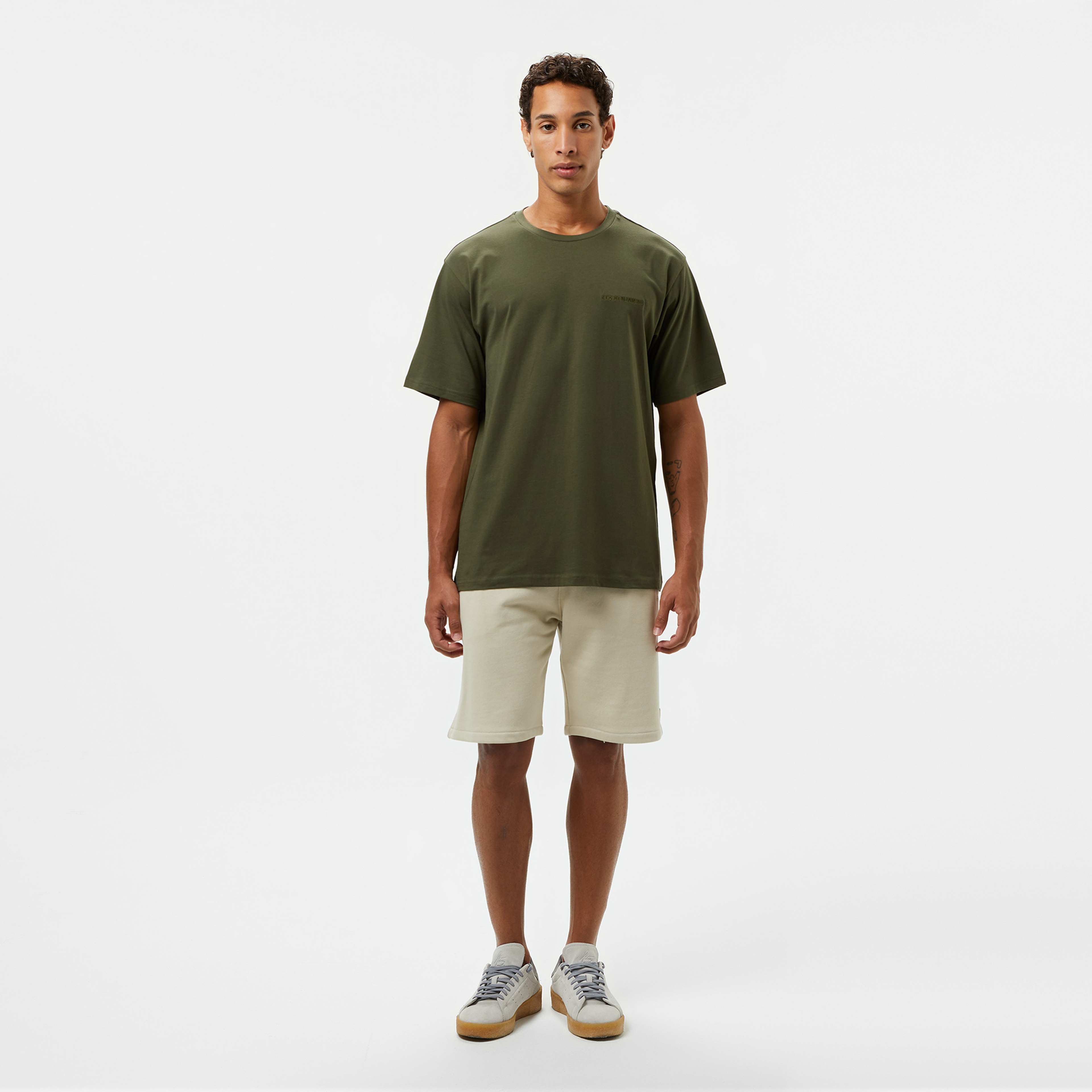 Les Benjamins Essentials Erkek Haki T-Shirt