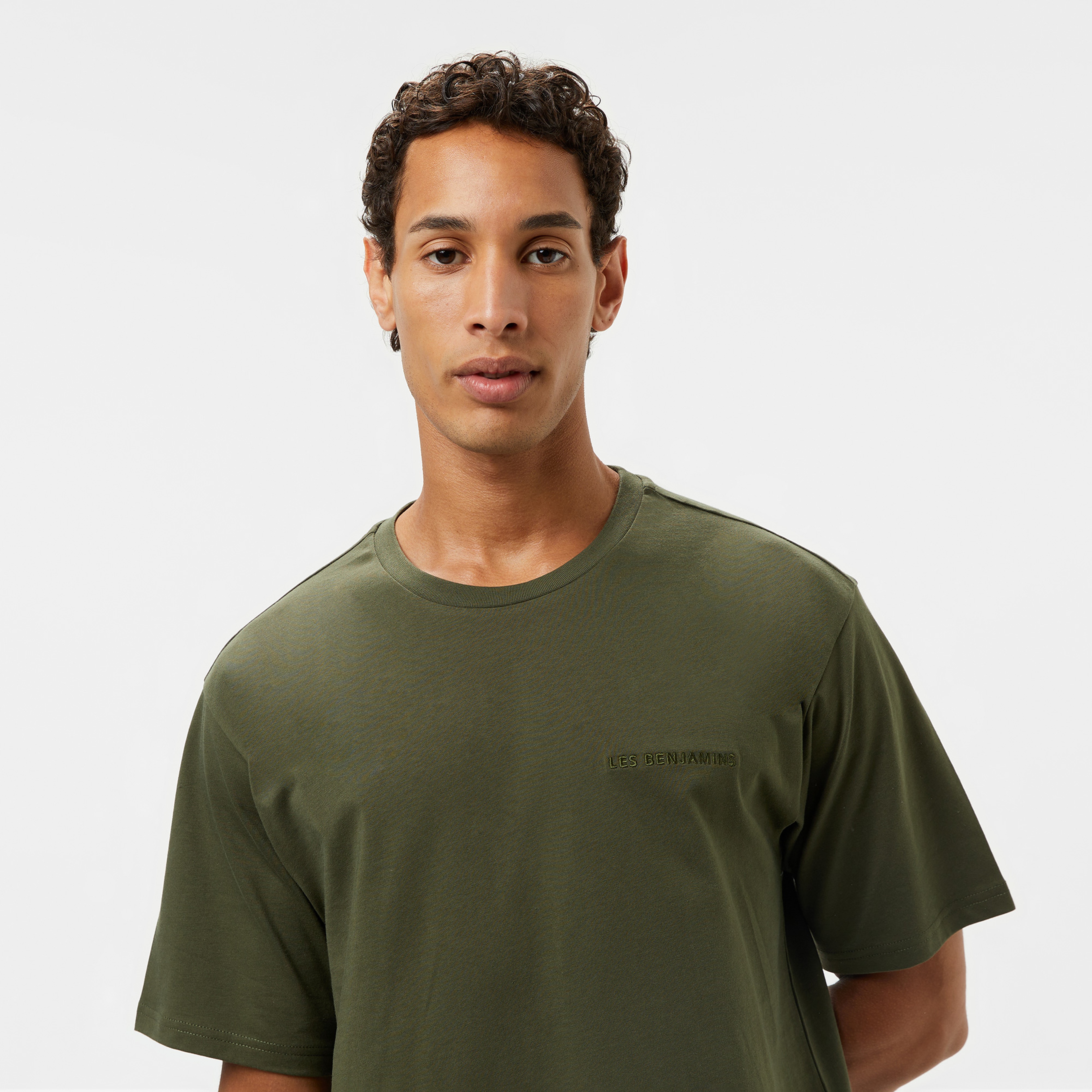 Les Benjamins Essentials Erkek Haki T-Shirt