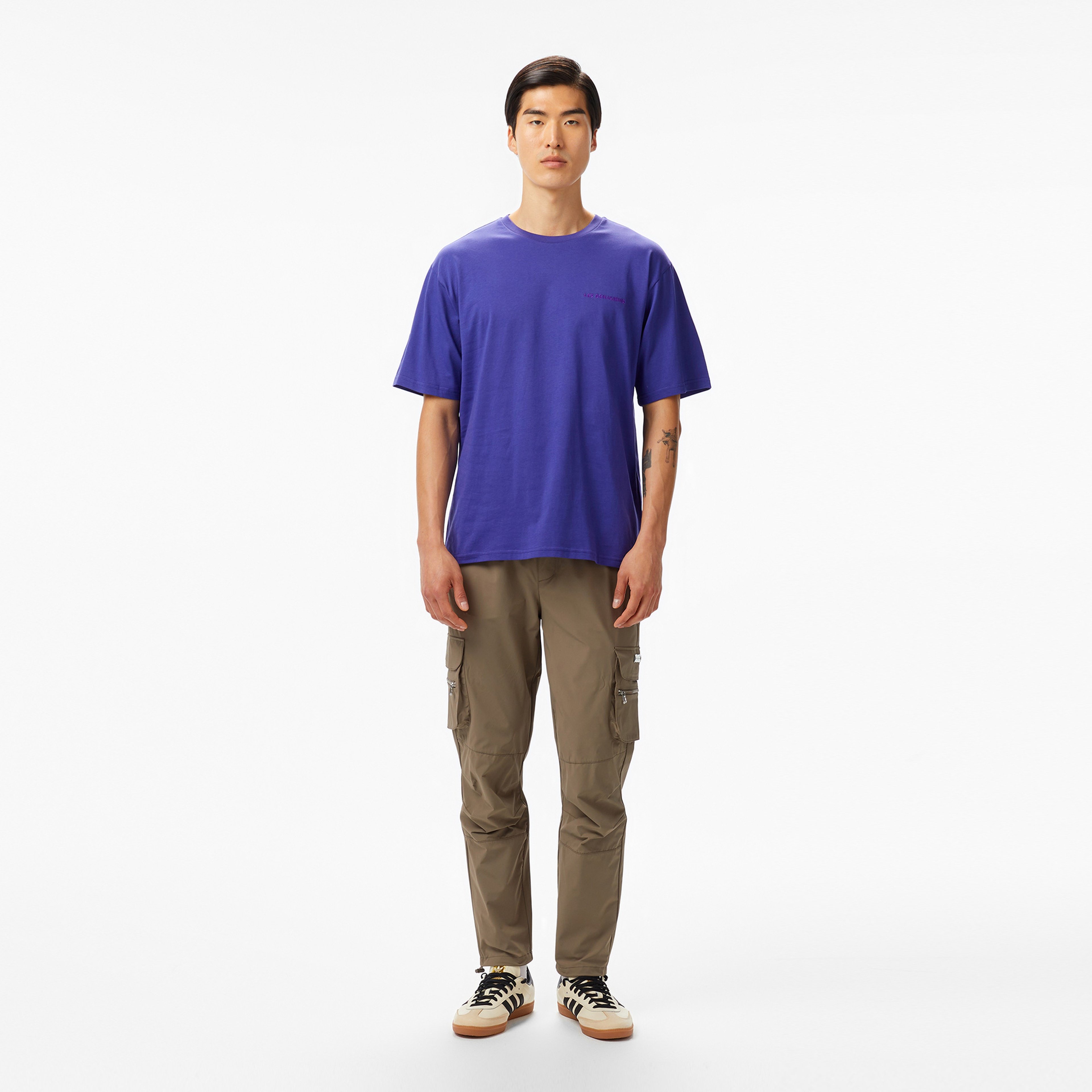 Les Benjamins Essentials Erkek Mor T-Shirt