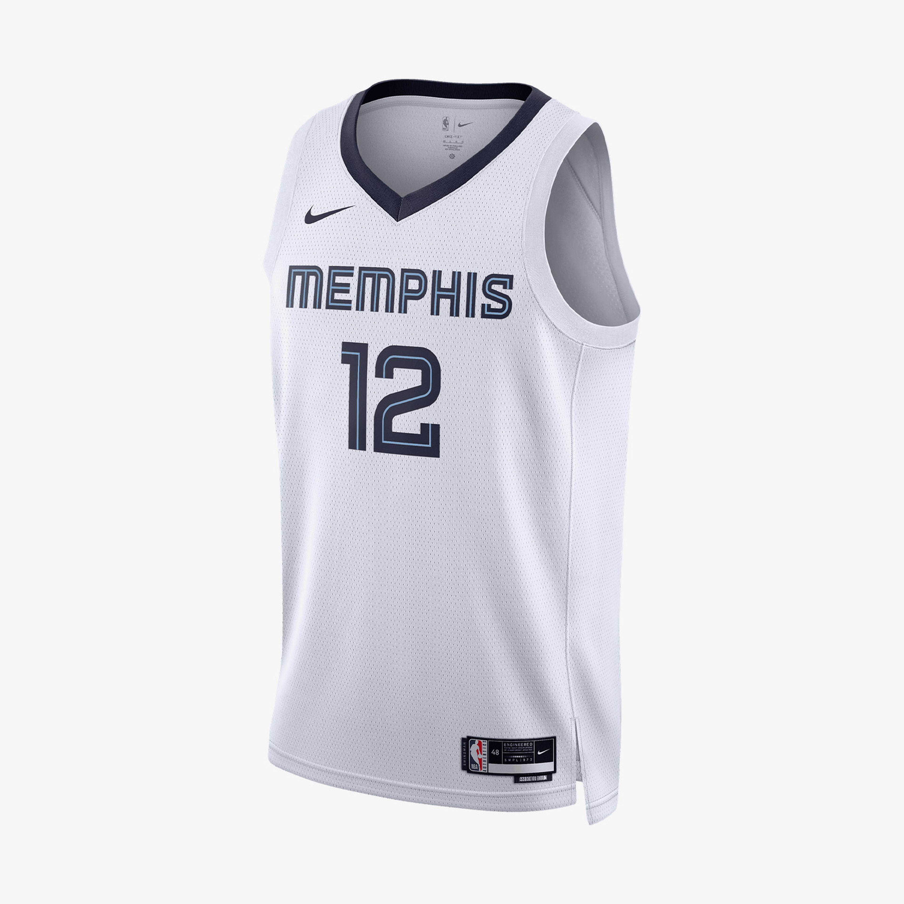 Nike Memphis Grizzlies Association Edition 2022/23 Dri-FIT Erkek Beyaz Forma