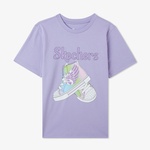 Skechers Graphic Çocuk Mor T-Shirt