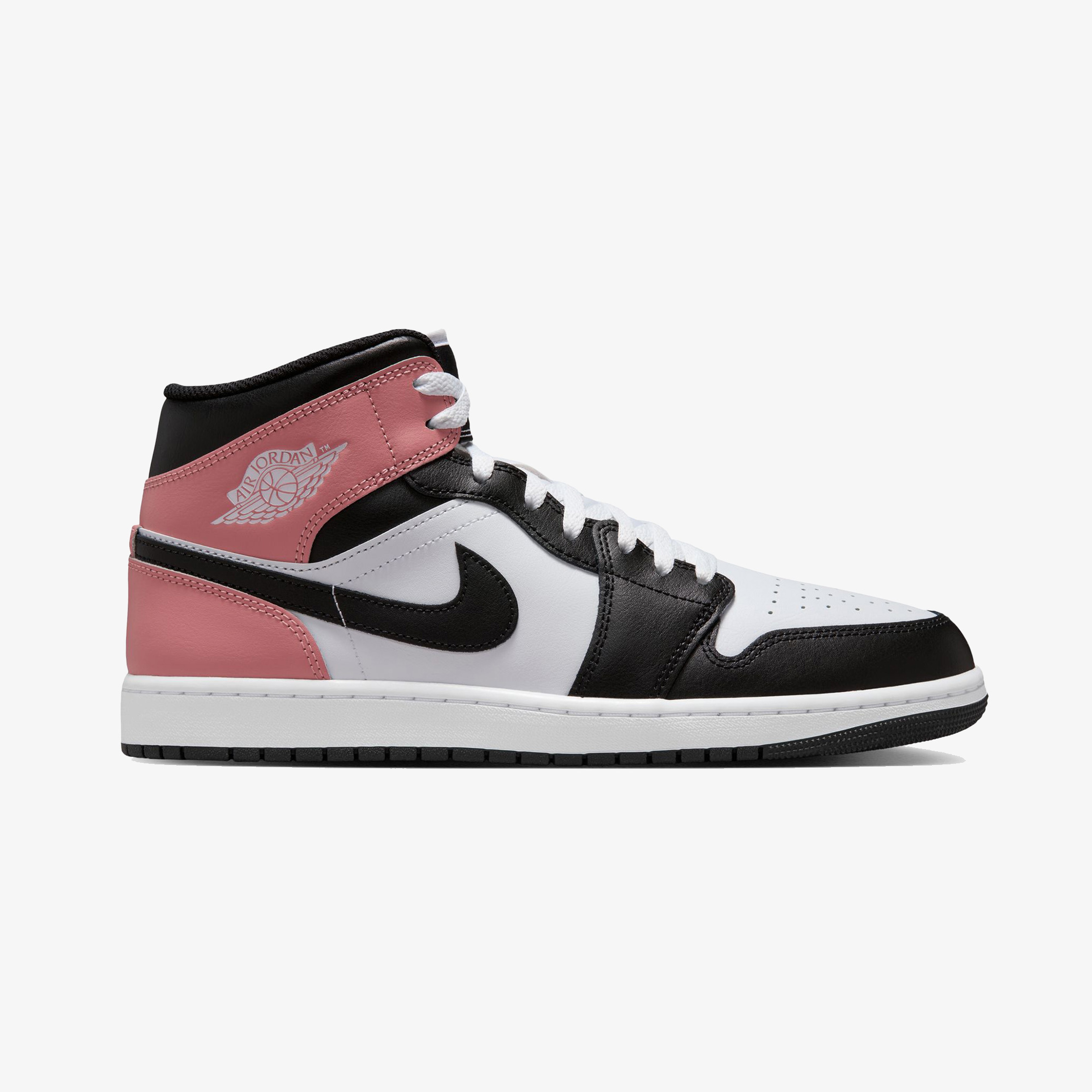 Nike Air Jordan 1 Mid Erkek Siyah Bilekli Sneaker
