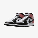Nike Air Jordan 1 Mid Erkek Siyah Bilekli Sneaker
