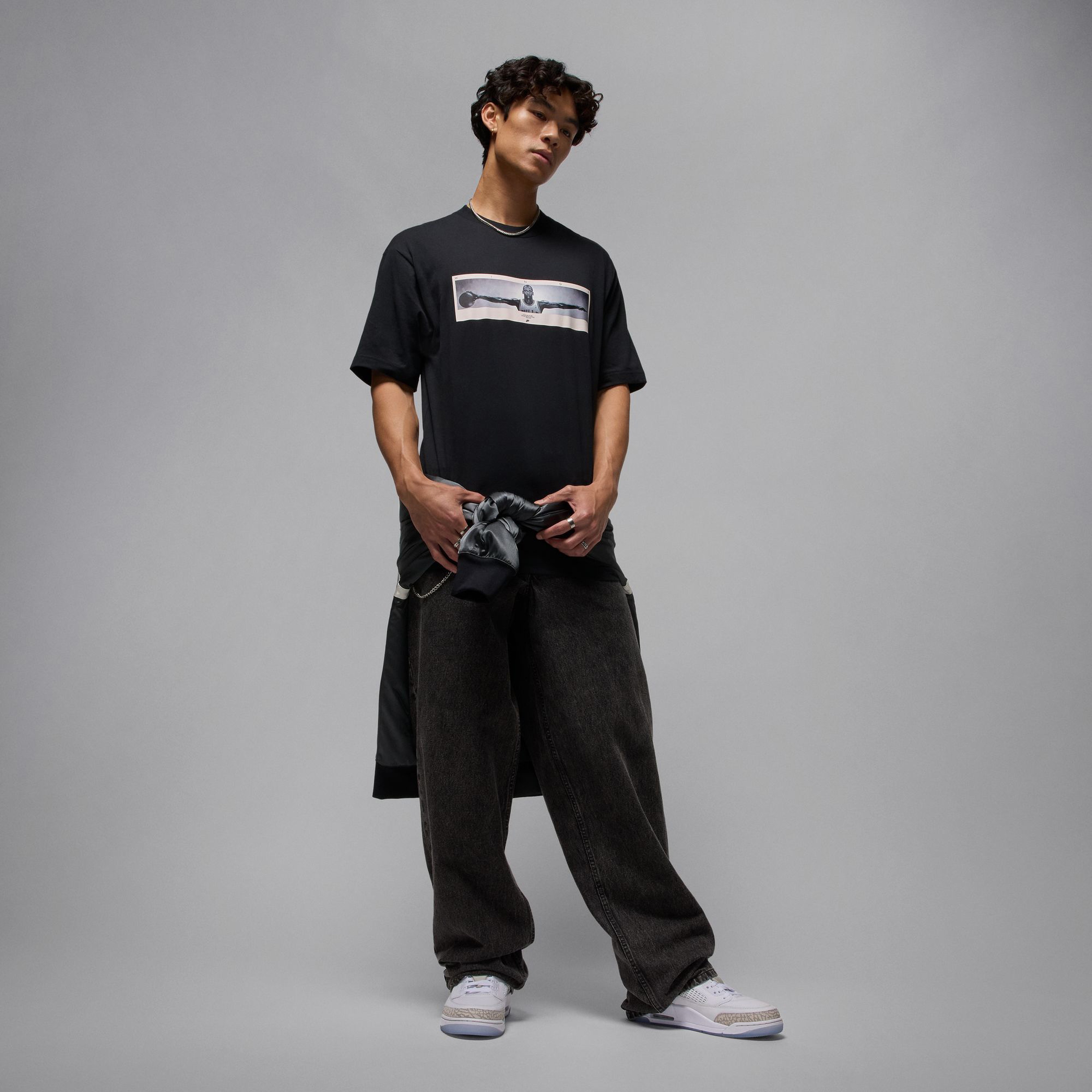 Jordan Wings Erkek Siyah T-Shirt