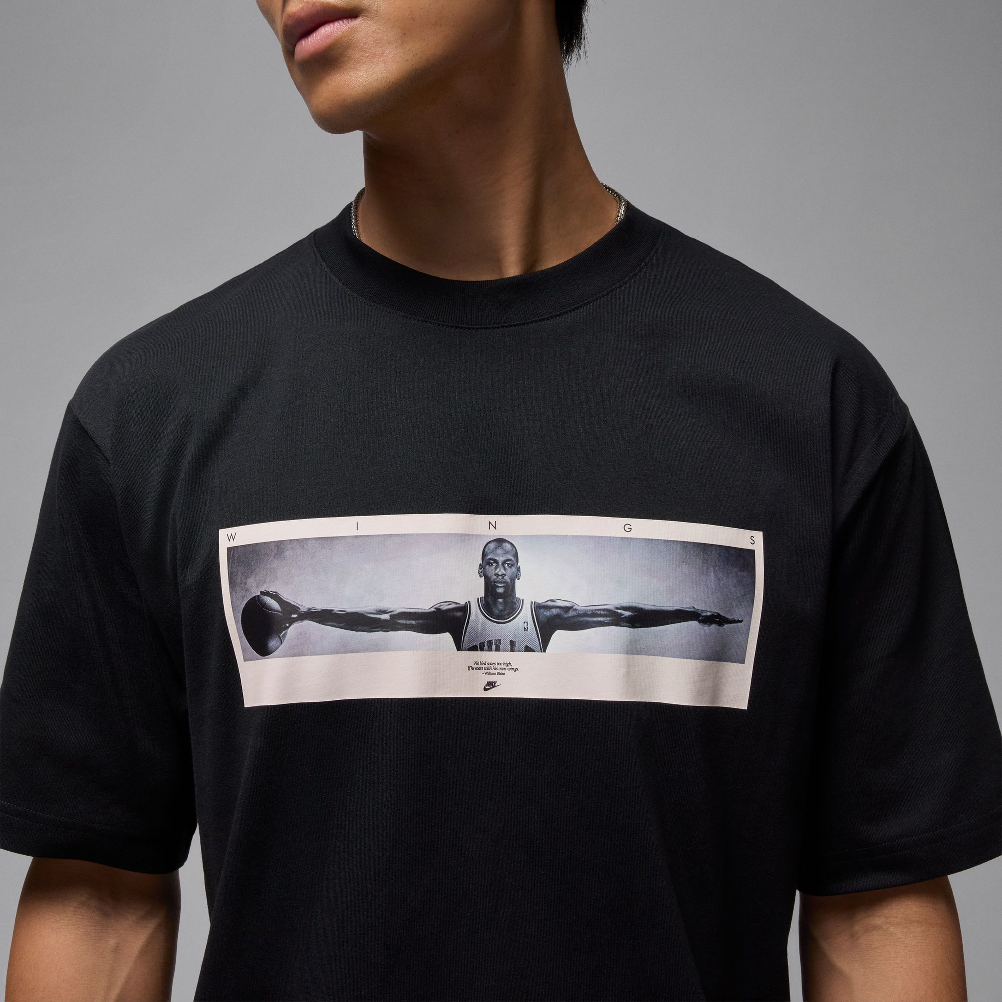 Jordan Wings Erkek Siyah T-Shirt