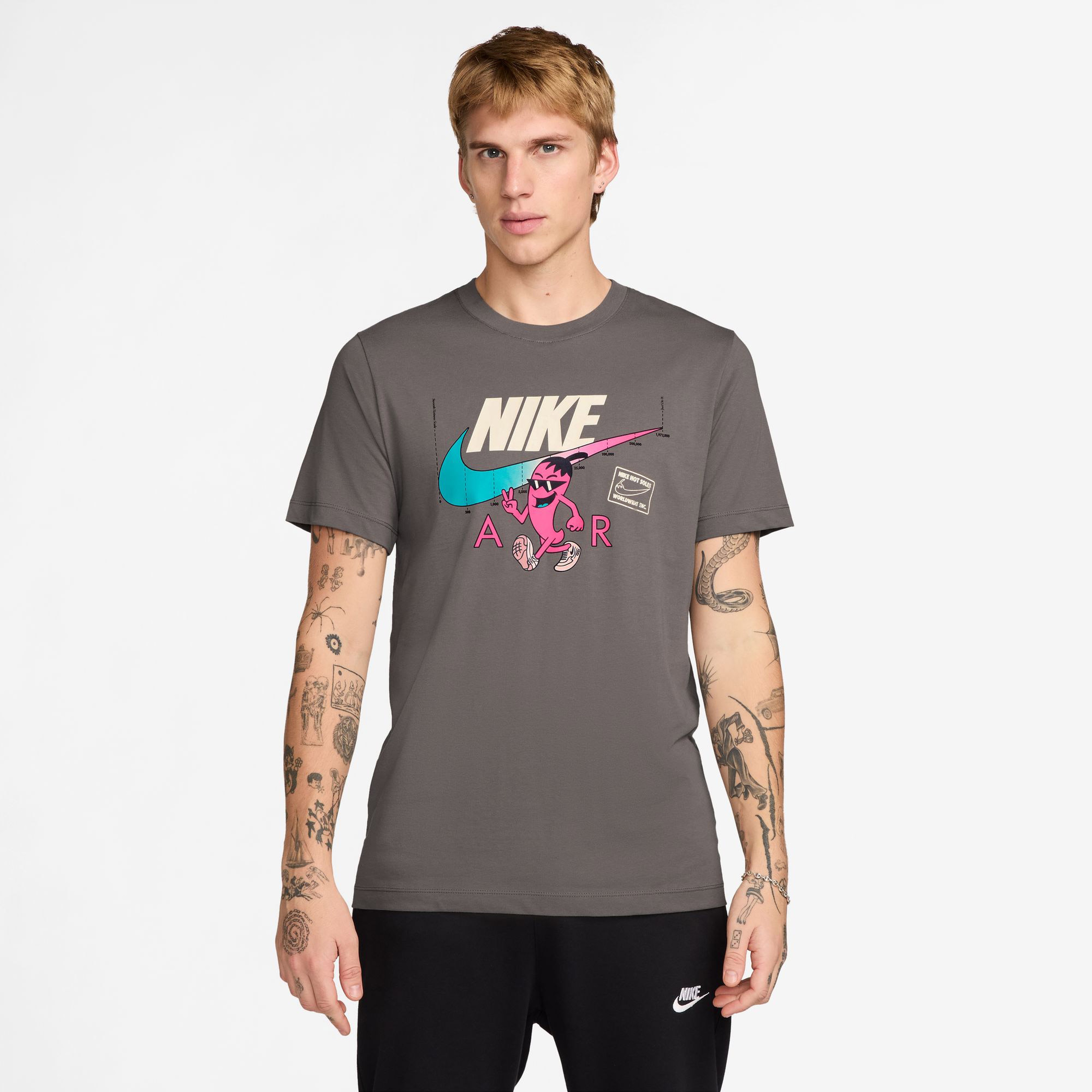 Nike Sportswear Air Gfx Erkek Kahverengi T-Shirt