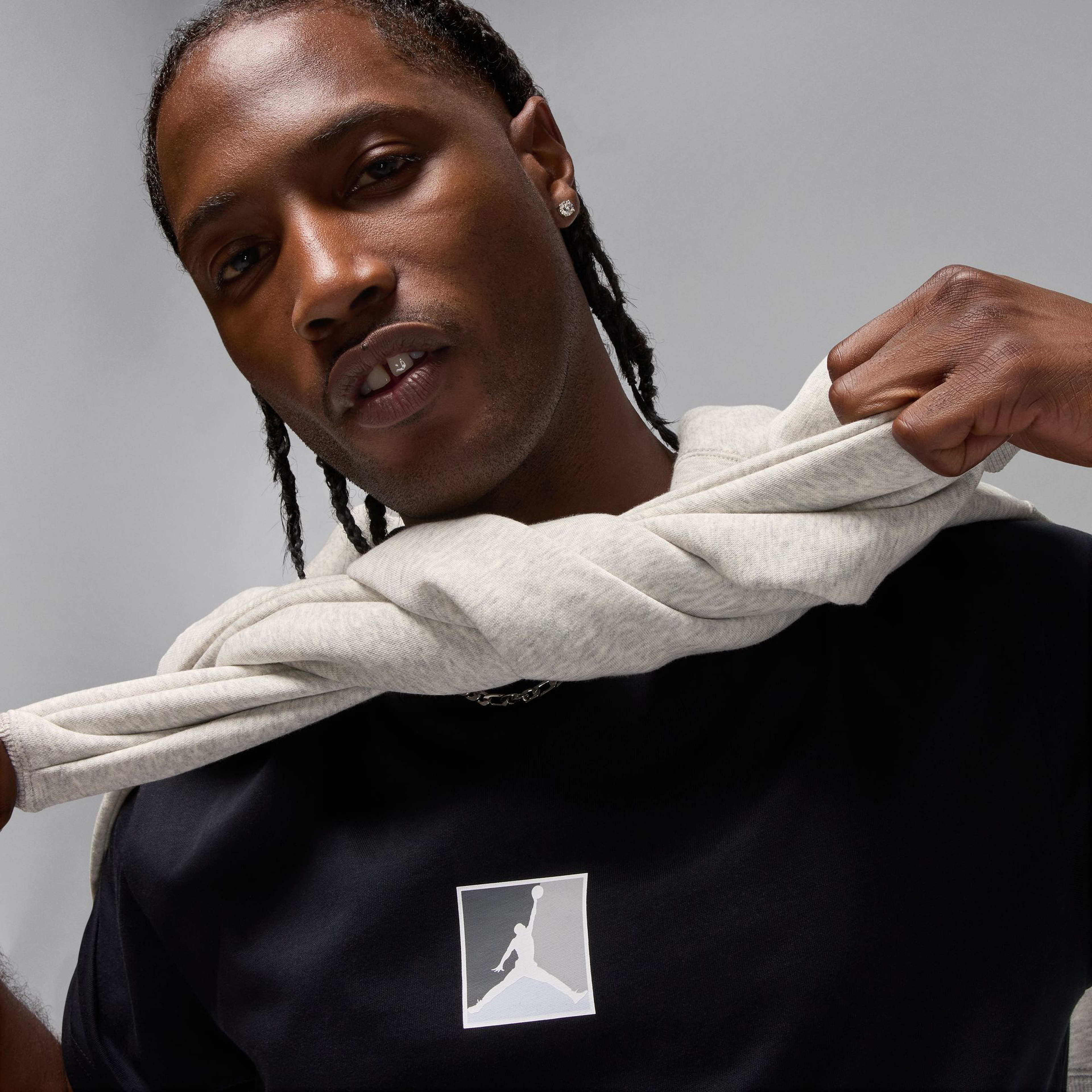 Jordan Brooklyn Fleece 3.0 Erkek Siyah T-Shirt