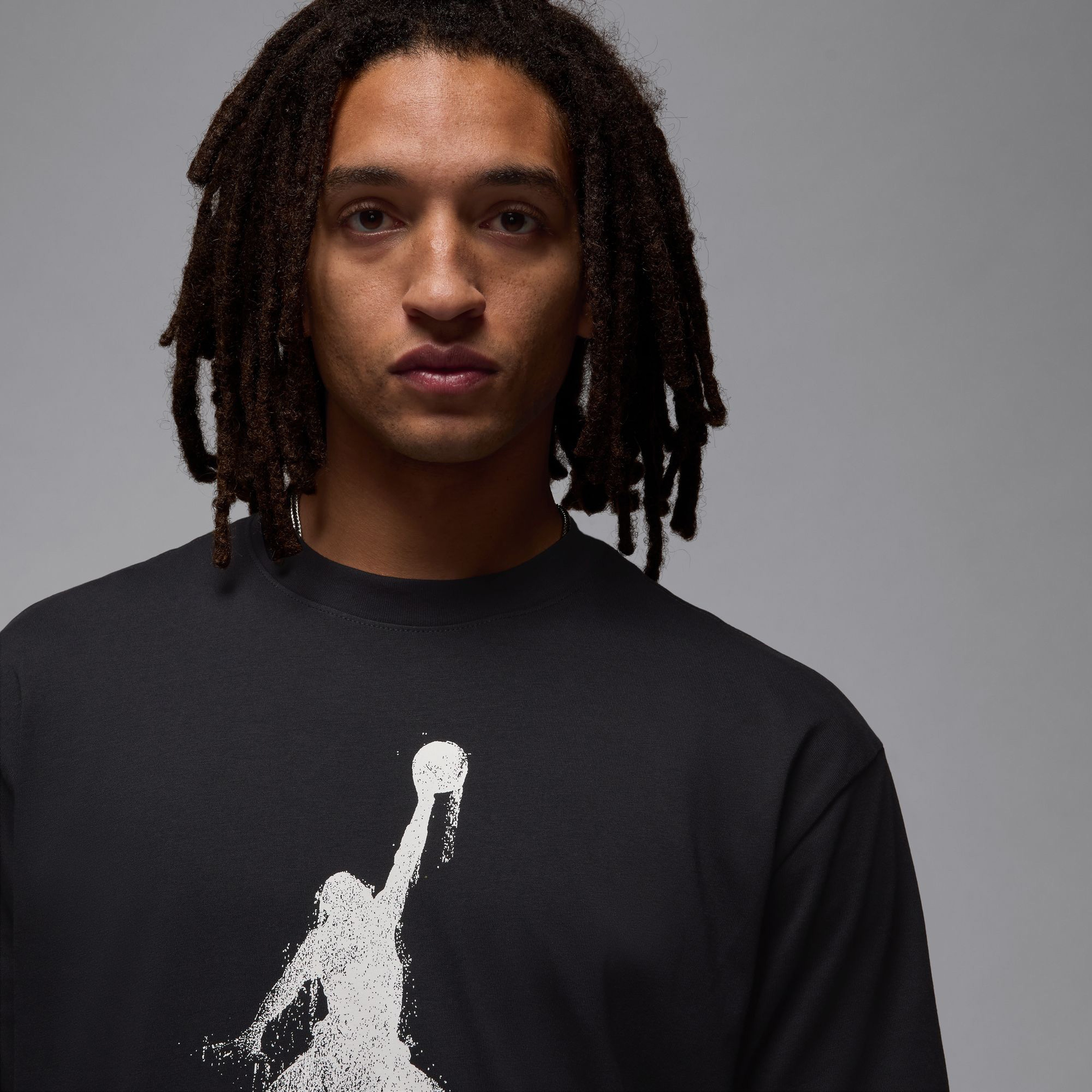 Jordan Brooklyn Fleece Jumpman Erkek Siyah T-Shirt