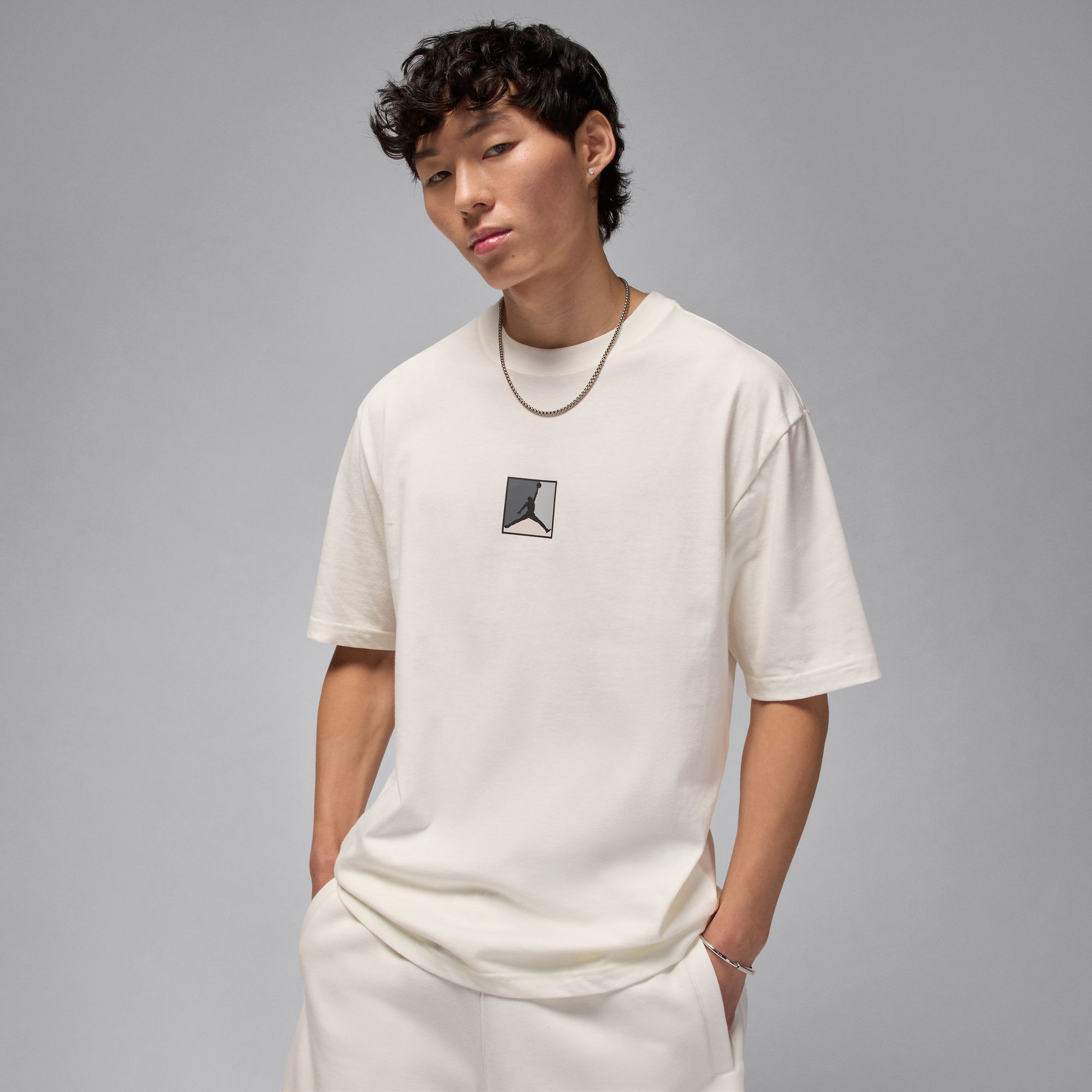 Jordan Brooklyn Fleece 3.0 Erkek Beyaz T-Shirt