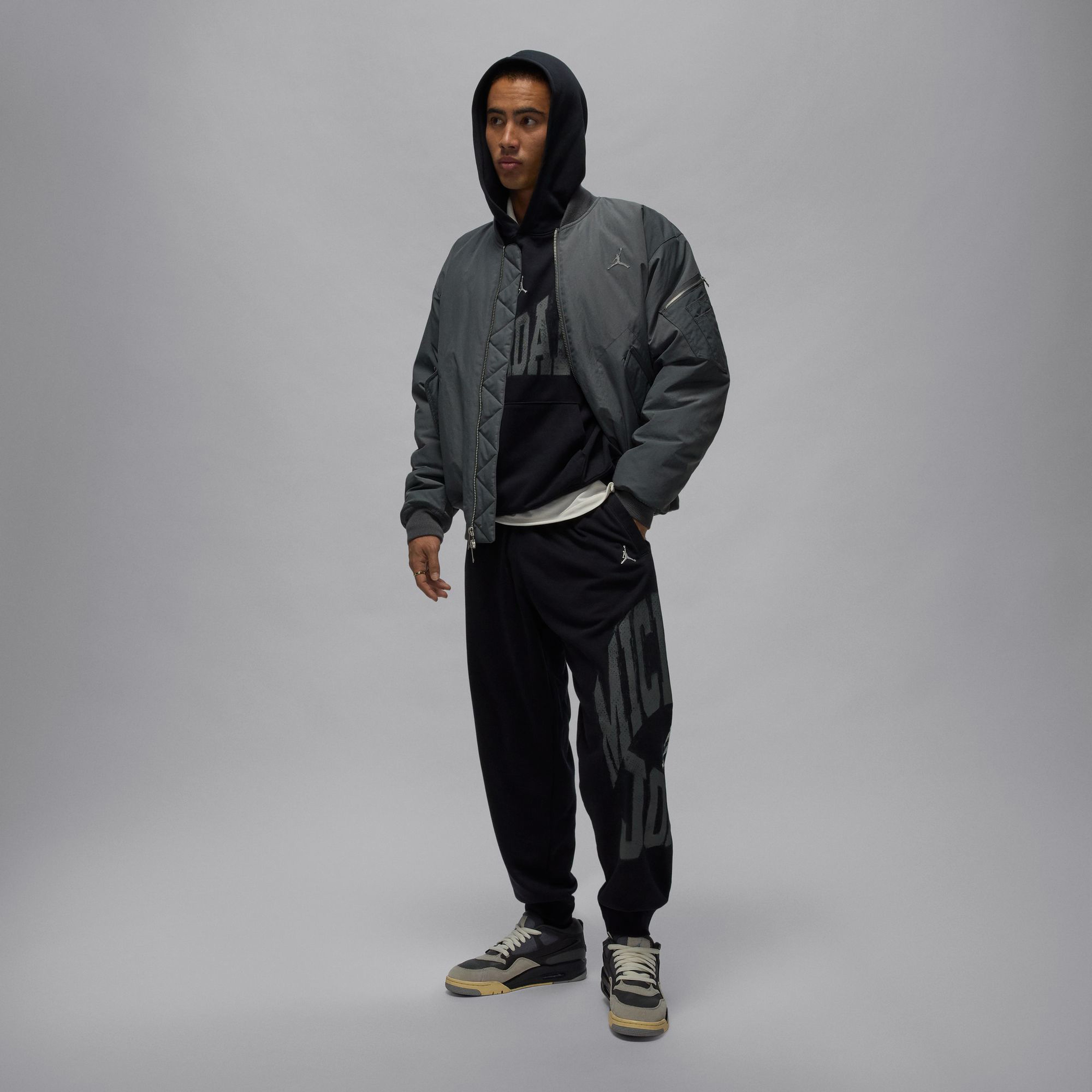 Jordan Brooklyn College Erkek Siyah Eşofman Altı