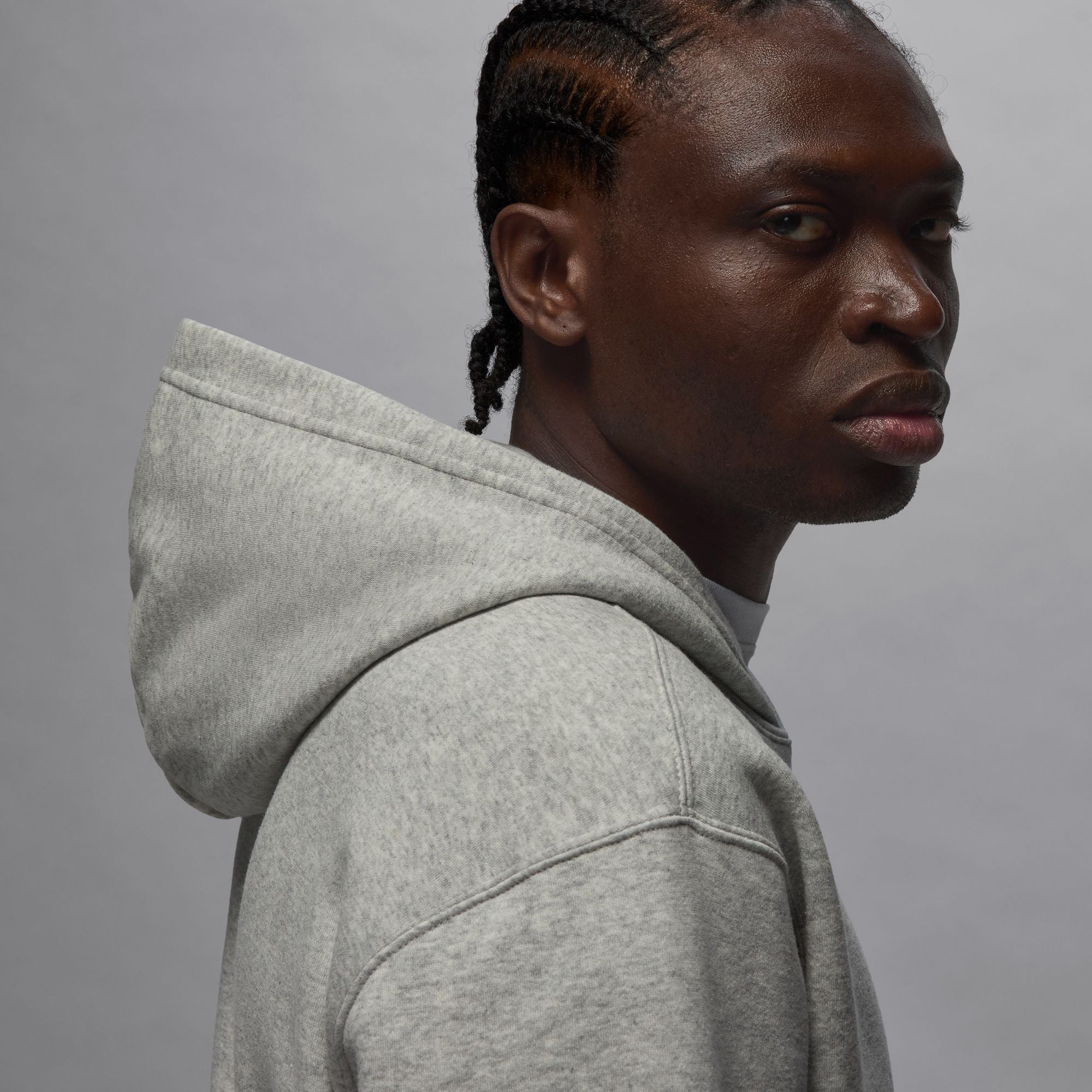 Jordan Brooklyn Fleece Erkek Gri Sweatshirt