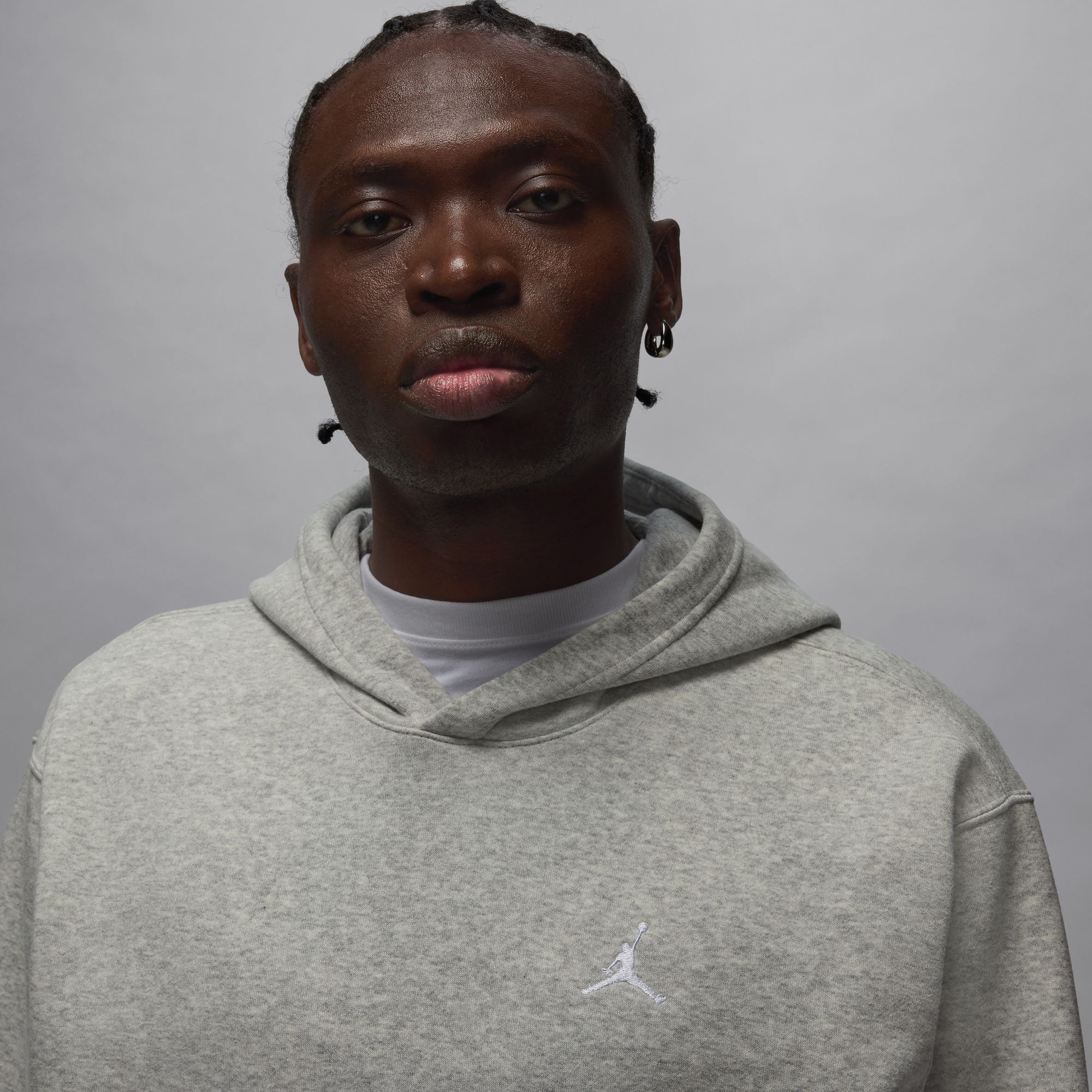 Jordan Brooklyn Fleece Erkek Gri Sweatshirt