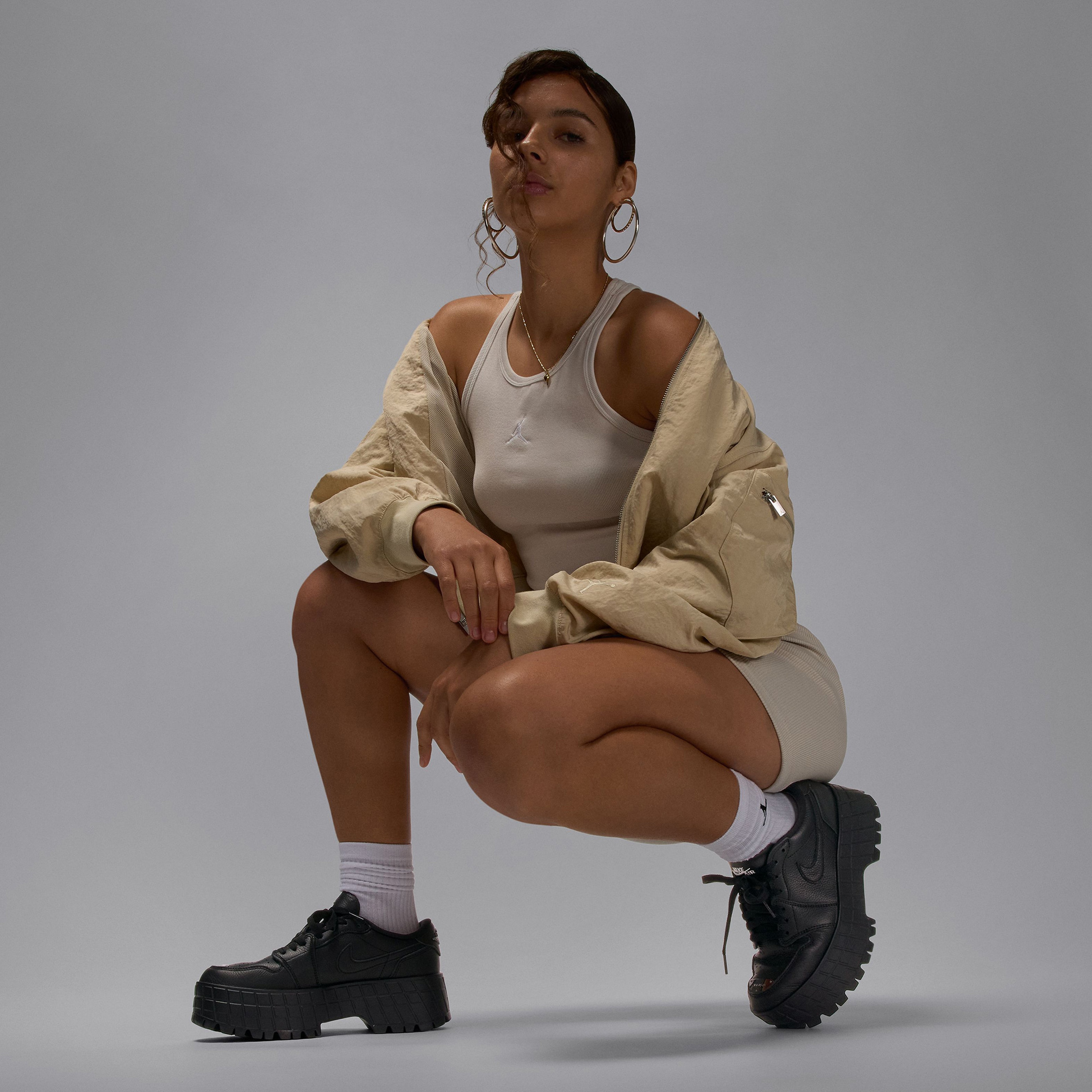 Nike Air Jordan 1 Brooklyn Low Kadın Siyah Spor Ayakkabı