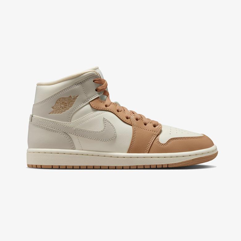 Nike Air Jordan 1 Mid Kadın Beyaz Spor Ayakkabı