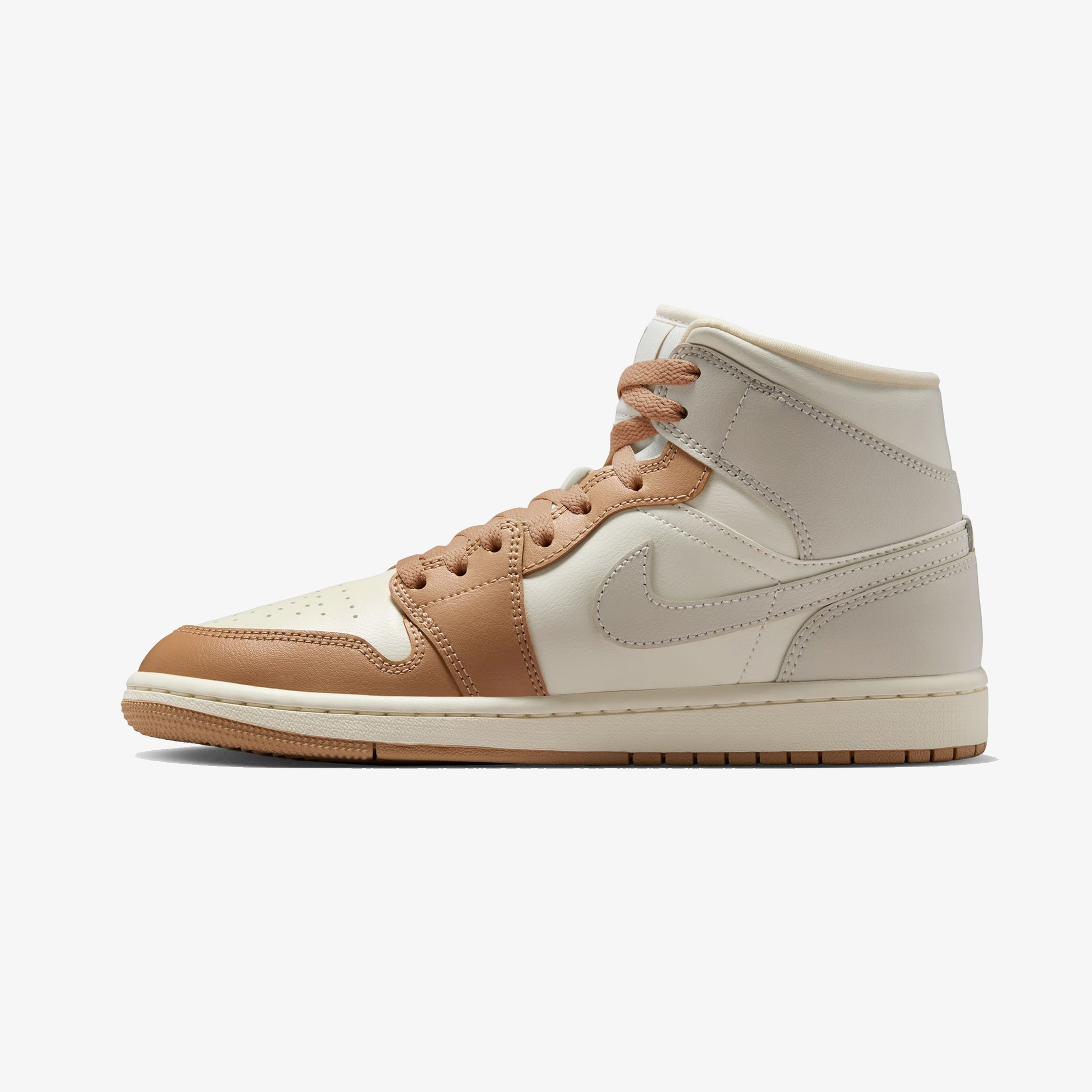 Nike Air Jordan 1 Mid Kadın Beyaz Spor Ayakkabı