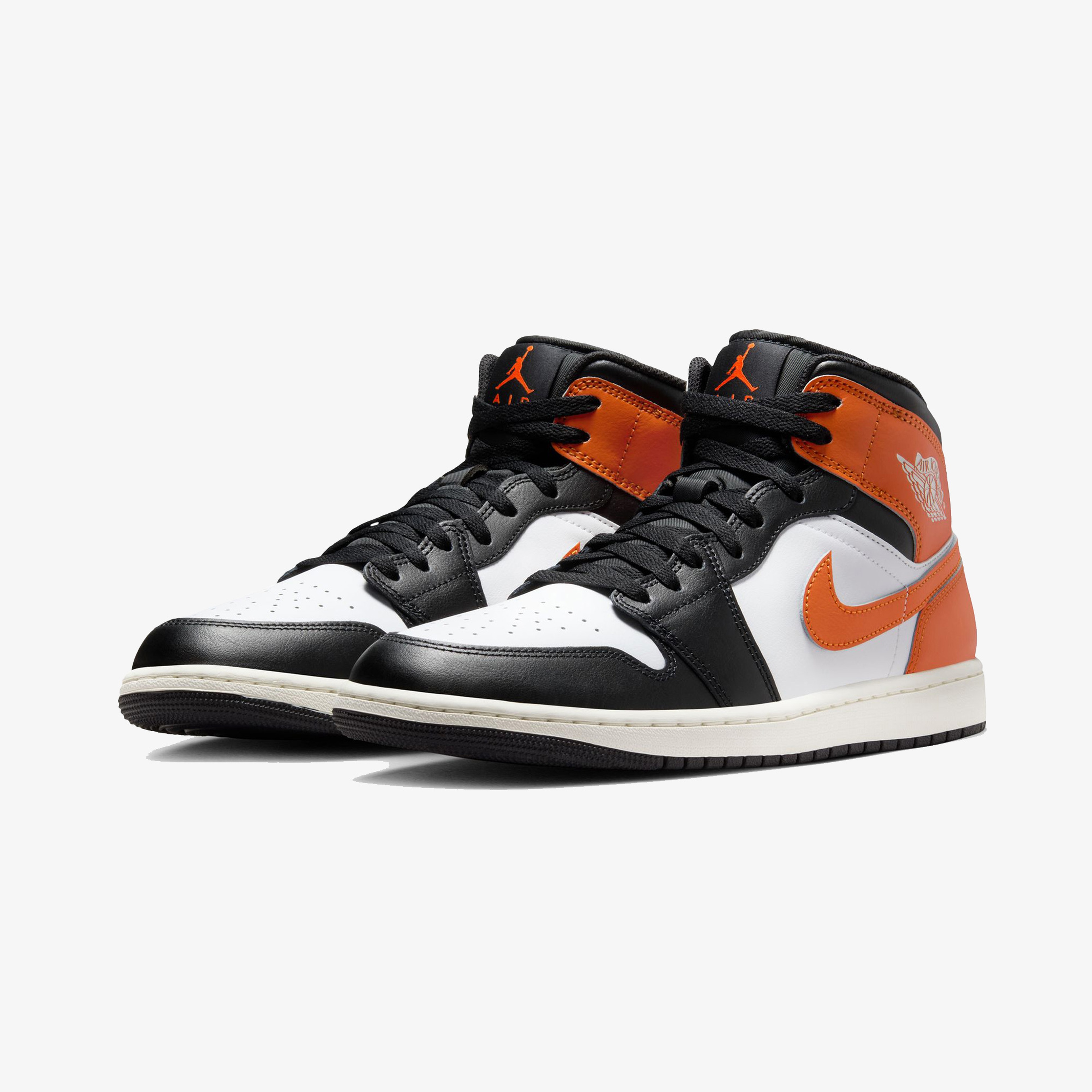 Nike Air Jordan 1 Mid Erkek Turuncu Spor Ayakkabı