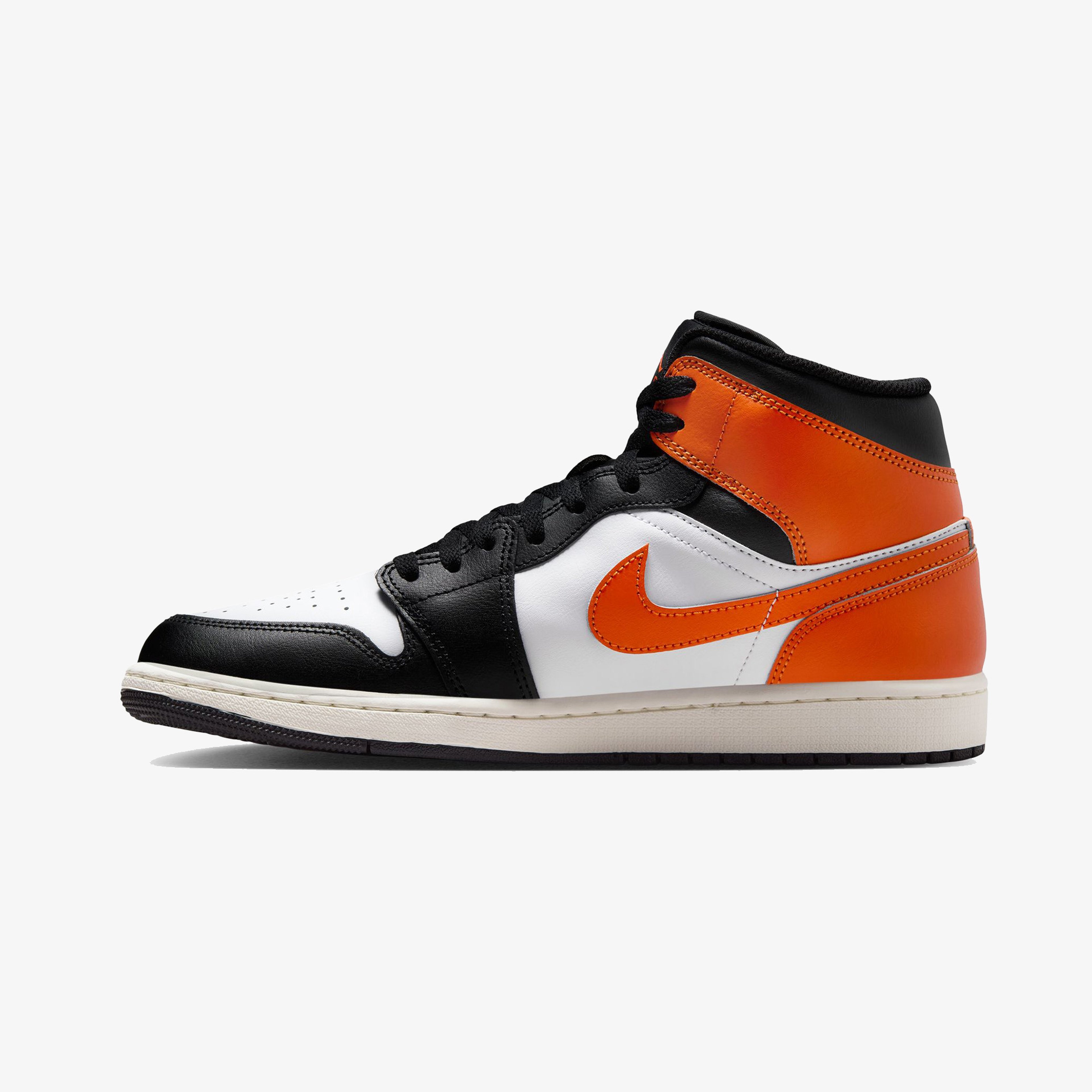 Nike Air Jordan 1 Mid Erkek Turuncu Spor Ayakkabı