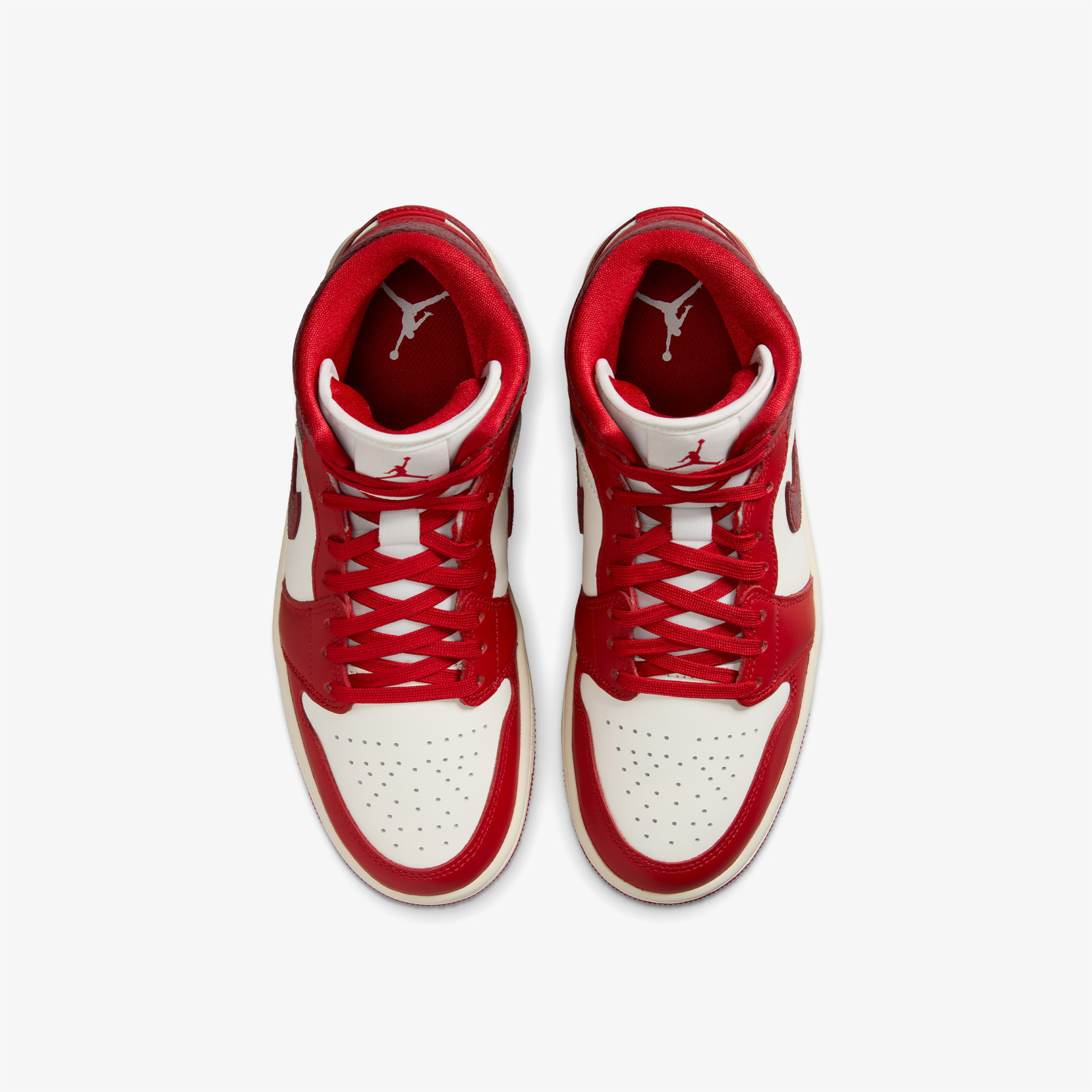 Nike Air Jordan 1 Mid SE Kadın Kırmızı Bilekli Sneaker