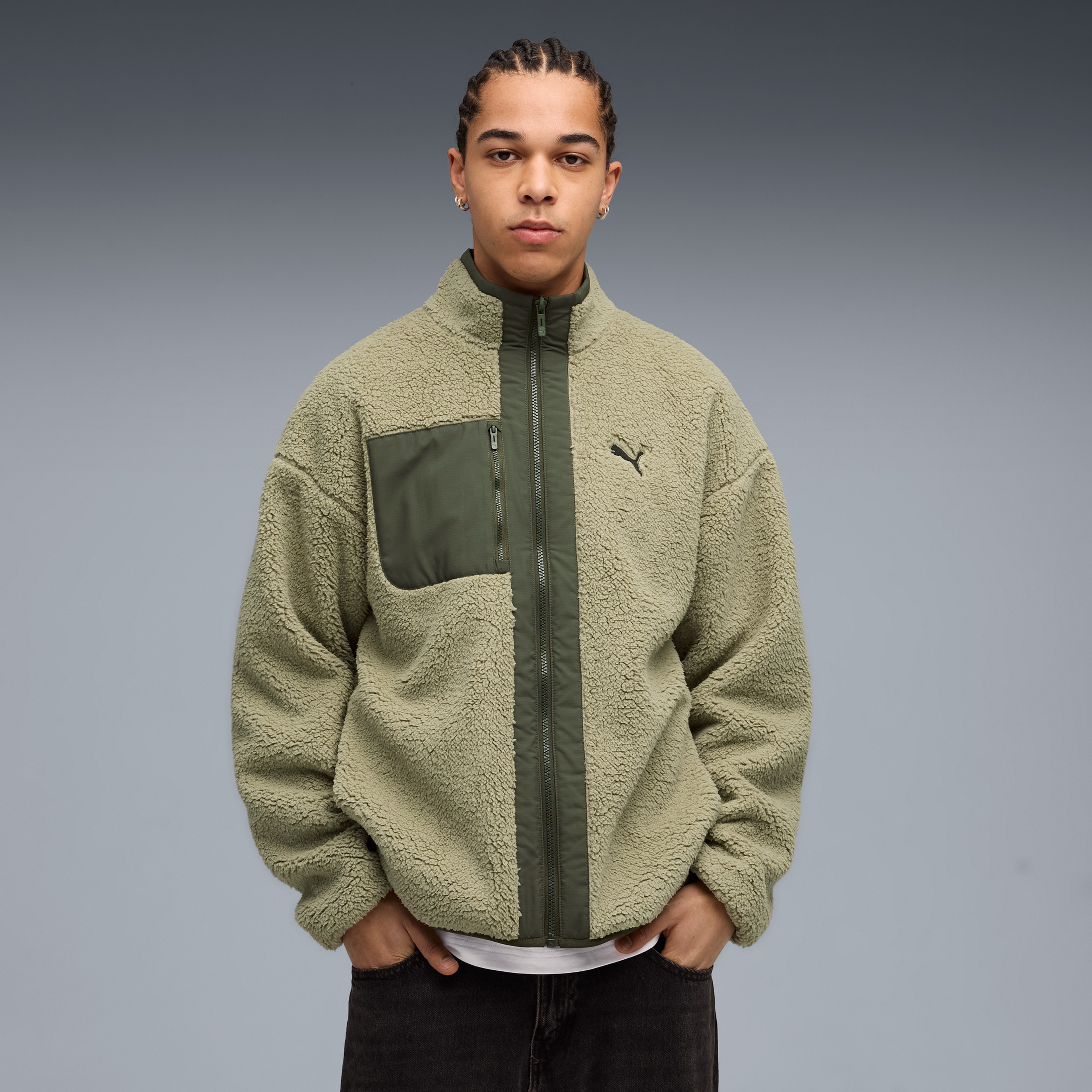 Puma Reversible Erkek Haki Ceket