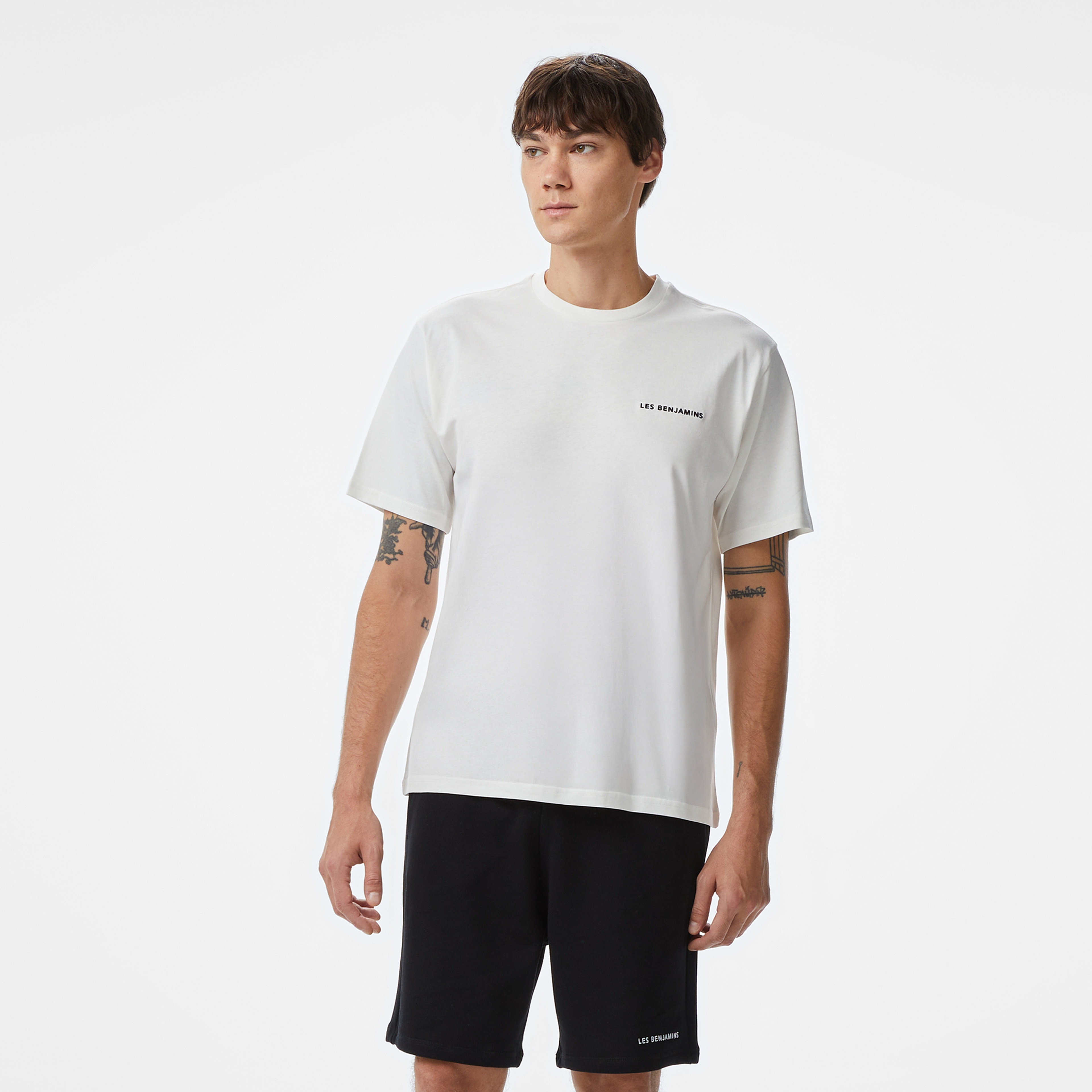 Les Benjamins Erkek Beyaz T-Shirt