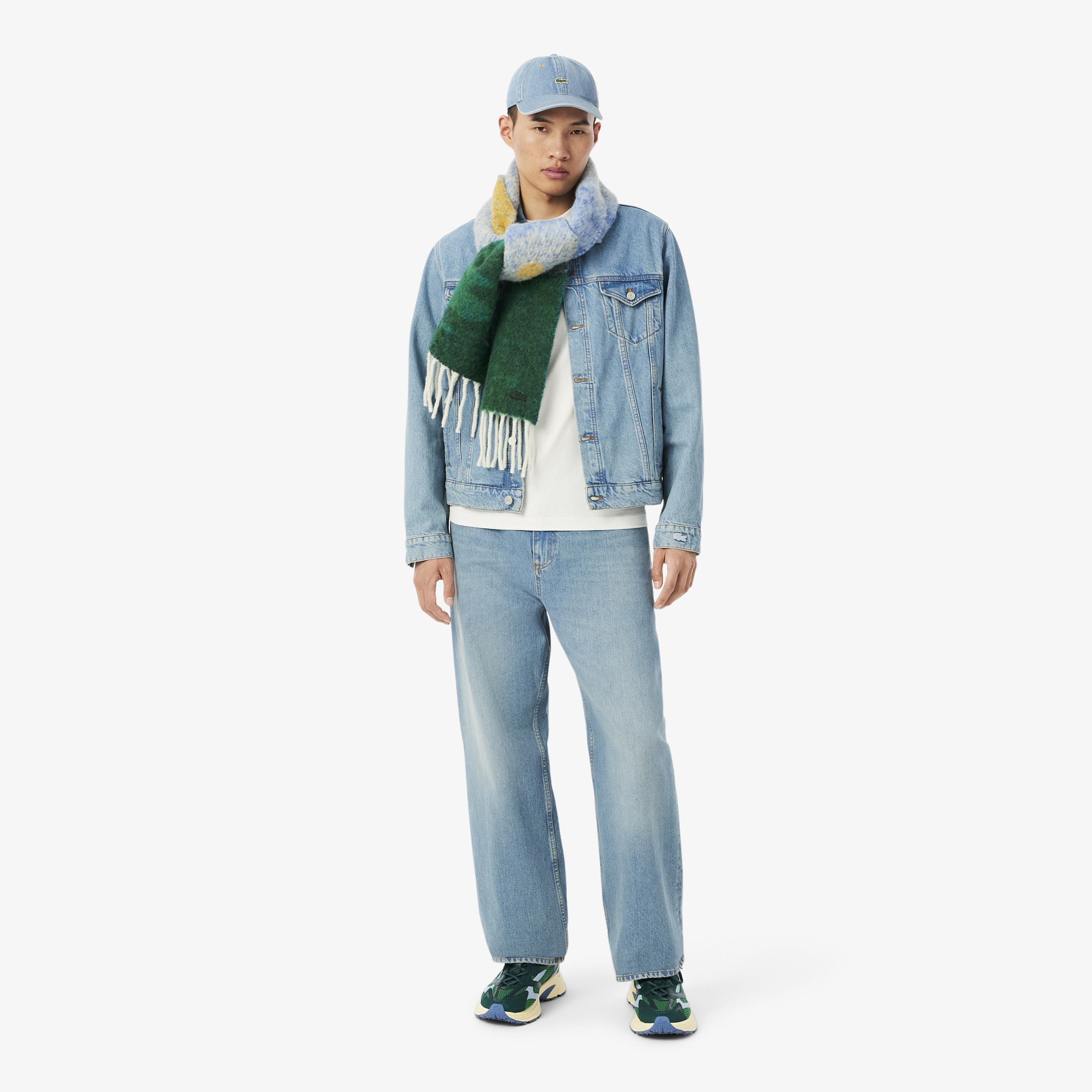 Lacoste Erkek Classic Fit Bisiklet Yaka Beyaz T-Shirt