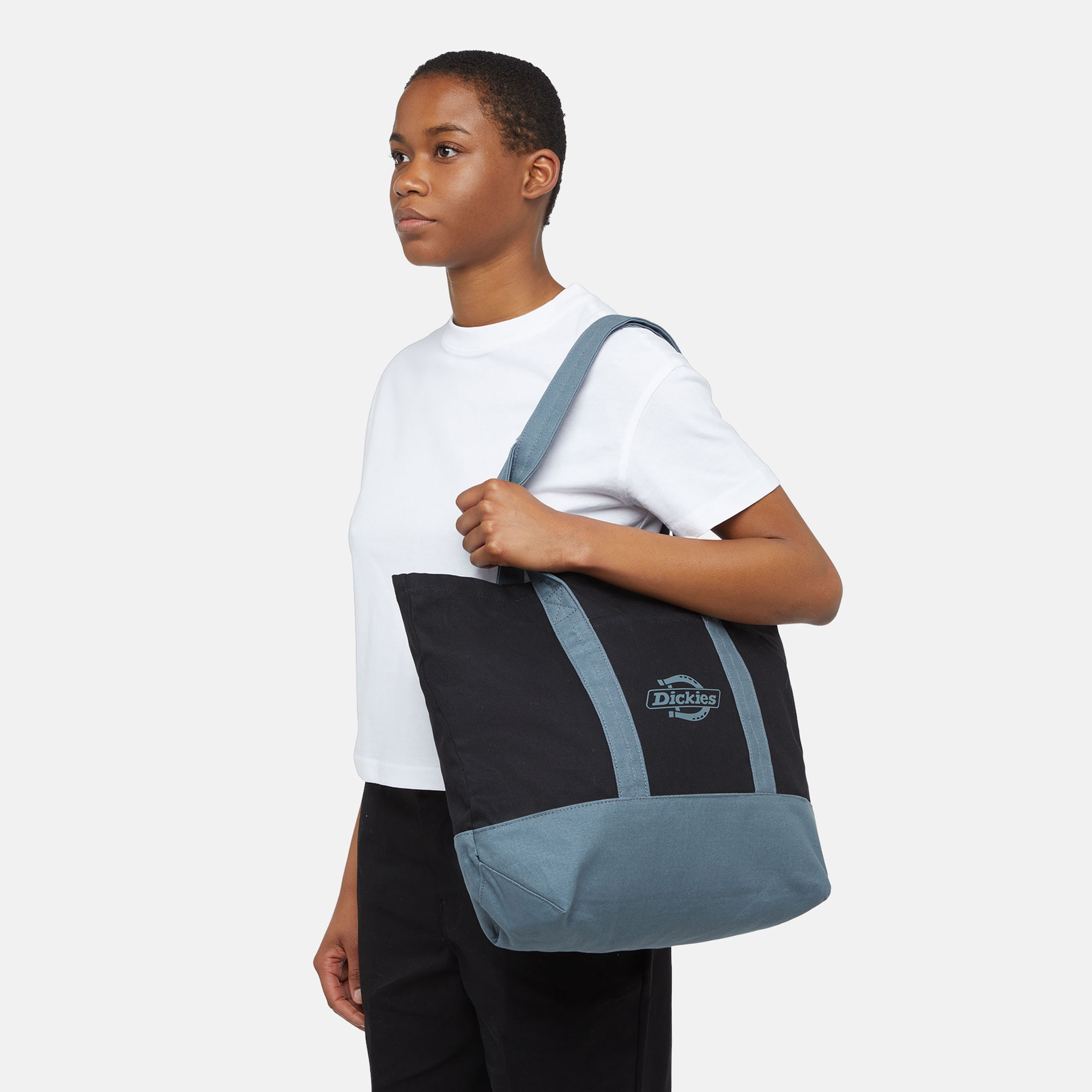 Dickies Logo Canvas Tote Unisex Siyah Çanta
