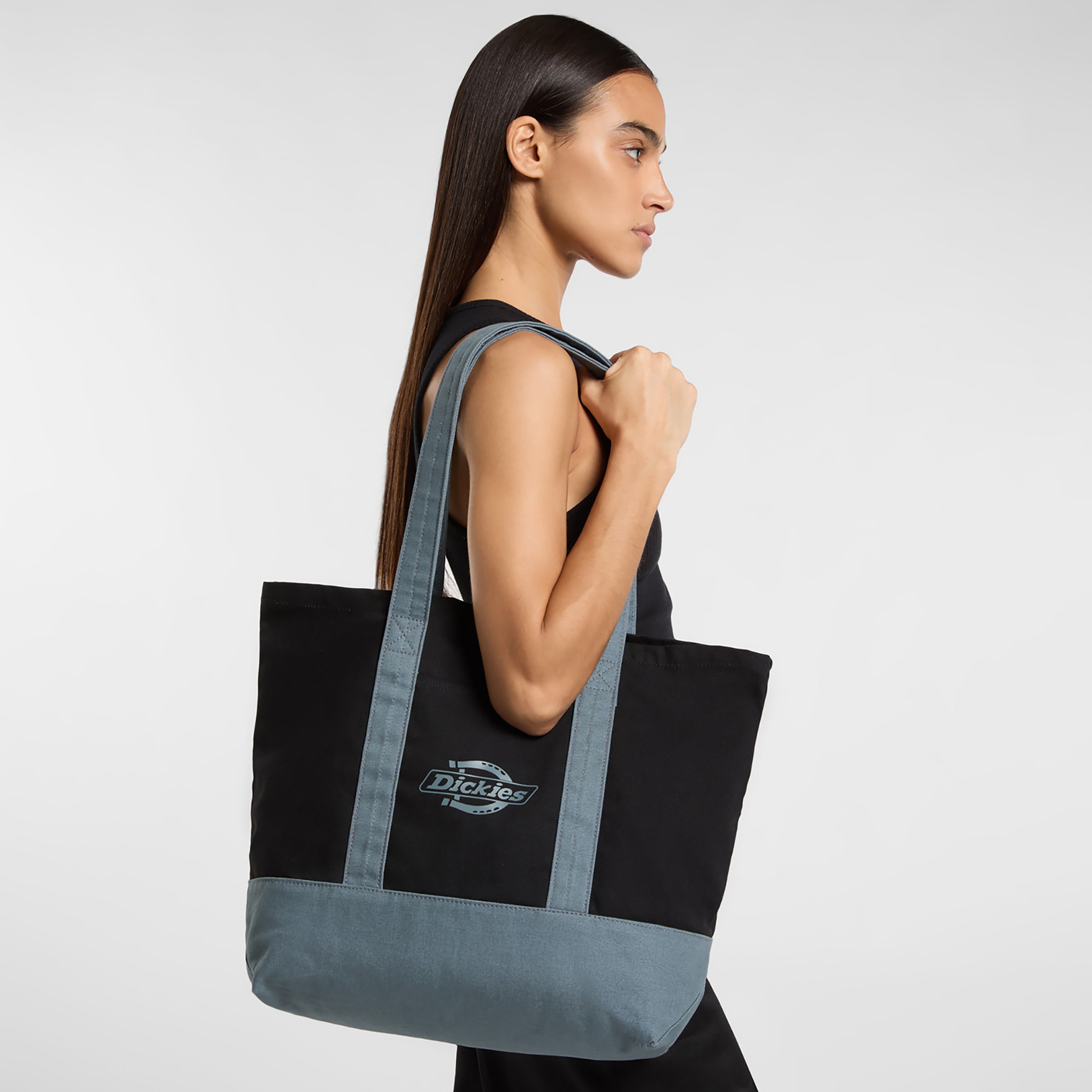 Dickies Logo Canvas Tote Unisex Siyah Çanta