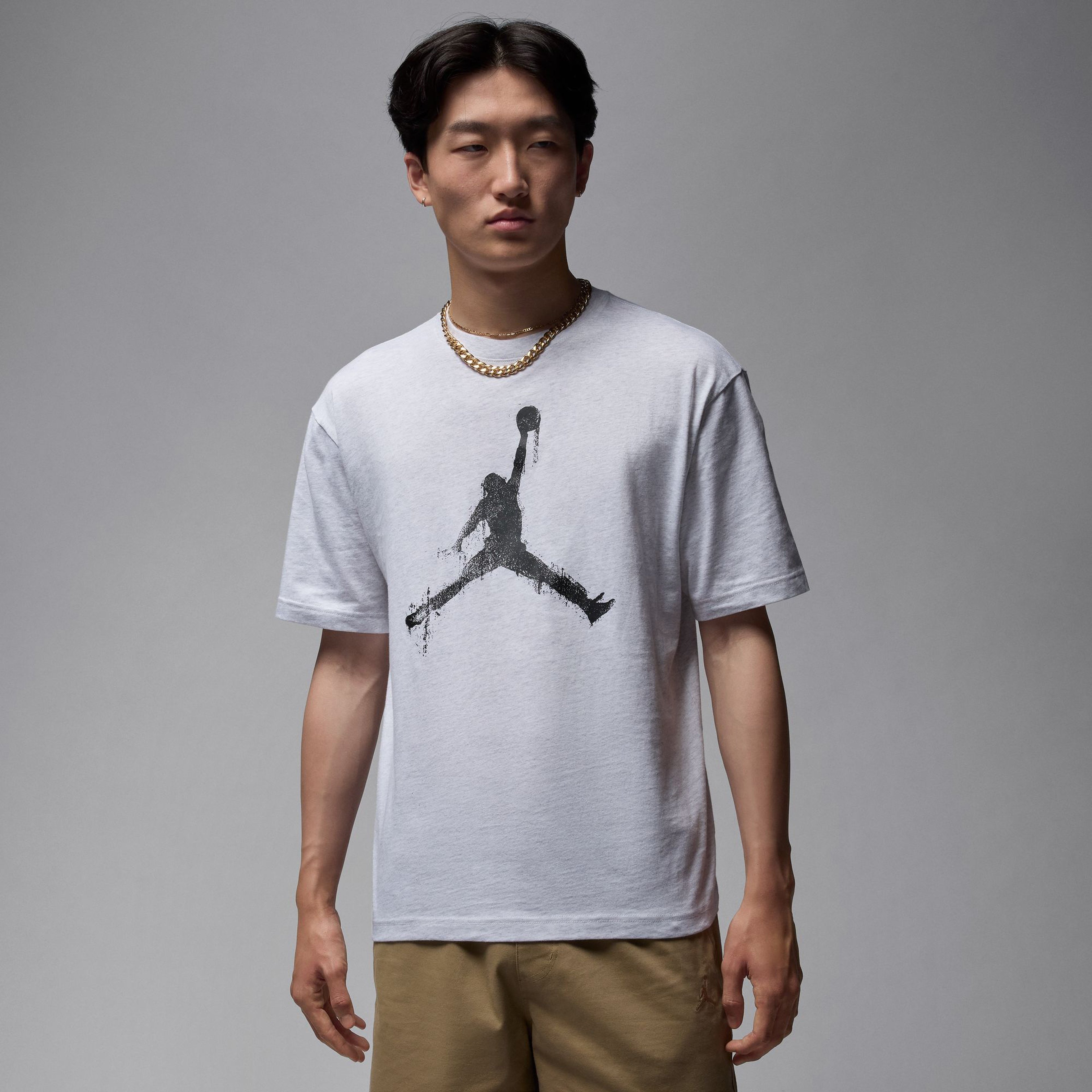 Jordan Brooklyn Fleece Jumpman Erkek Beyaz T-Shirt