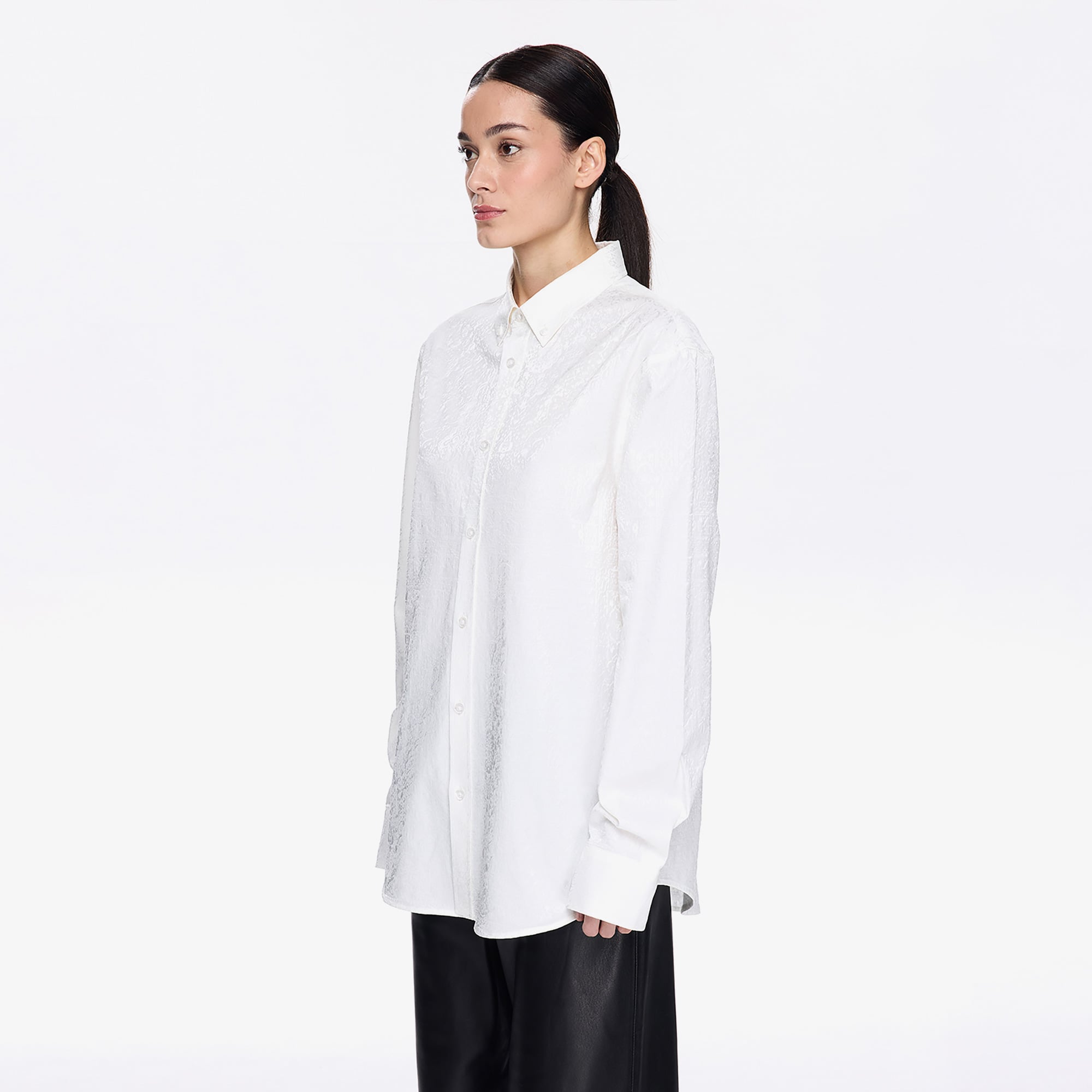 Les Benjamins Classic Unisex Beyaz Gömlek