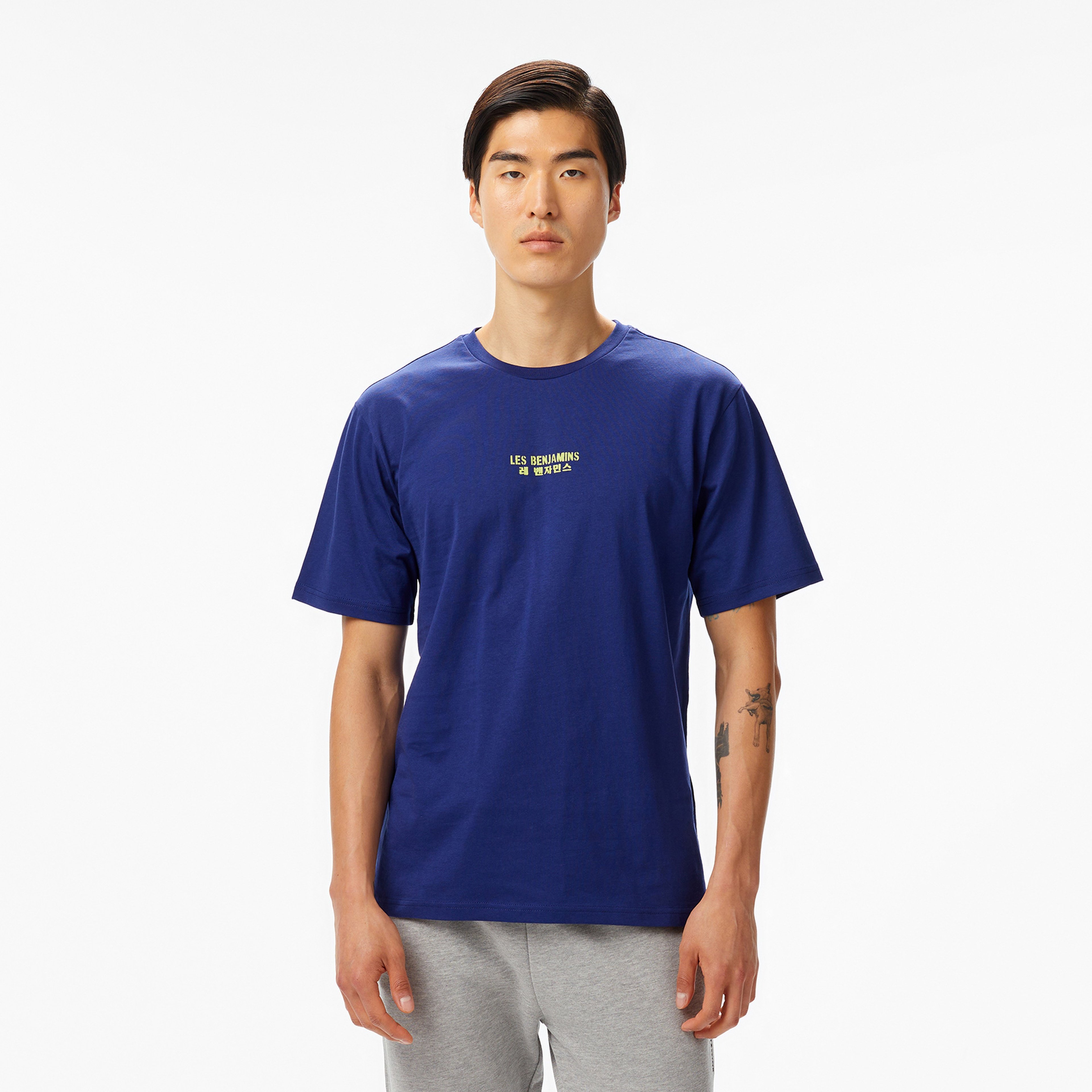 Les Benjamins Erkek Bej T-Shirt