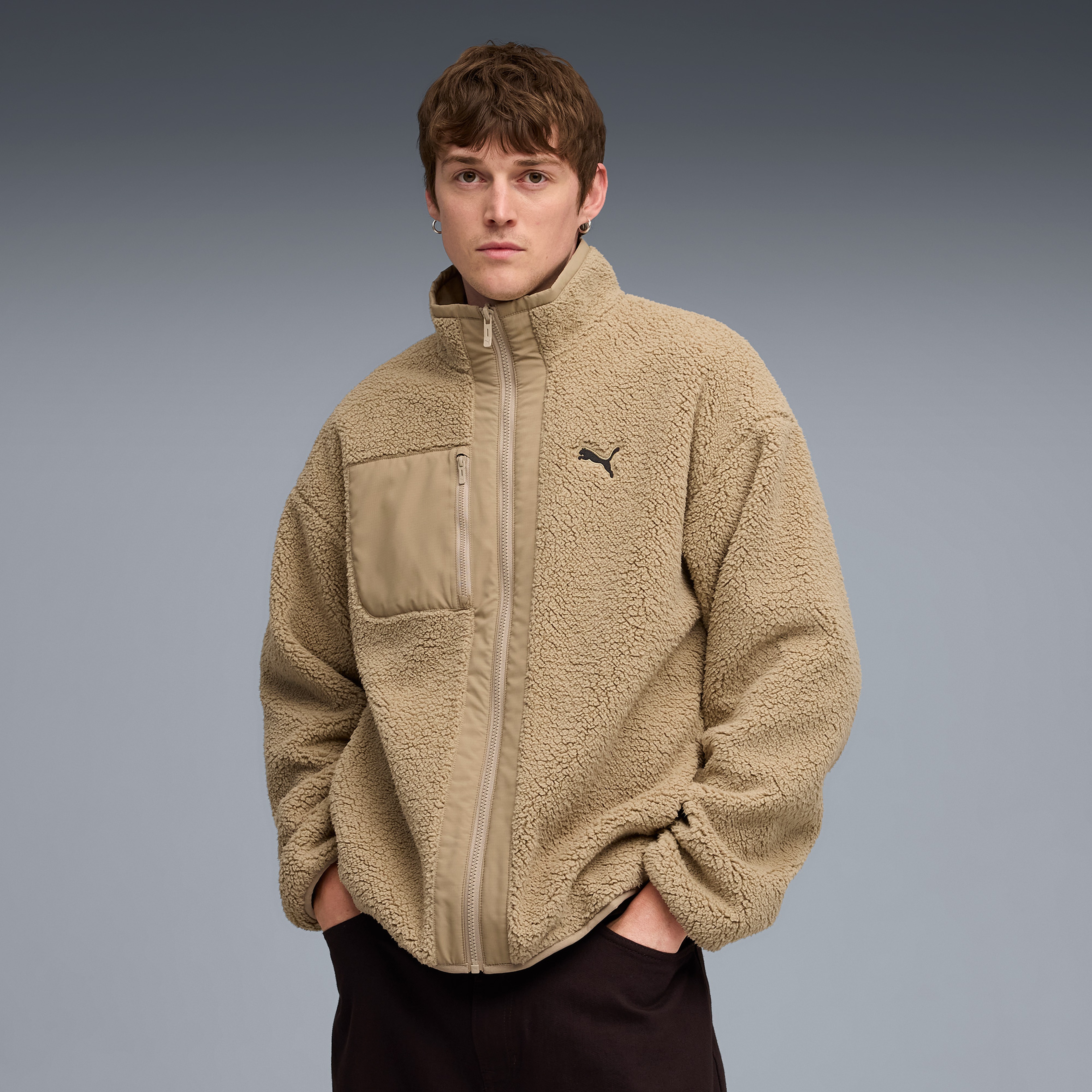 Puma Reversible Sherpa Erkek Kahverengi Ceket