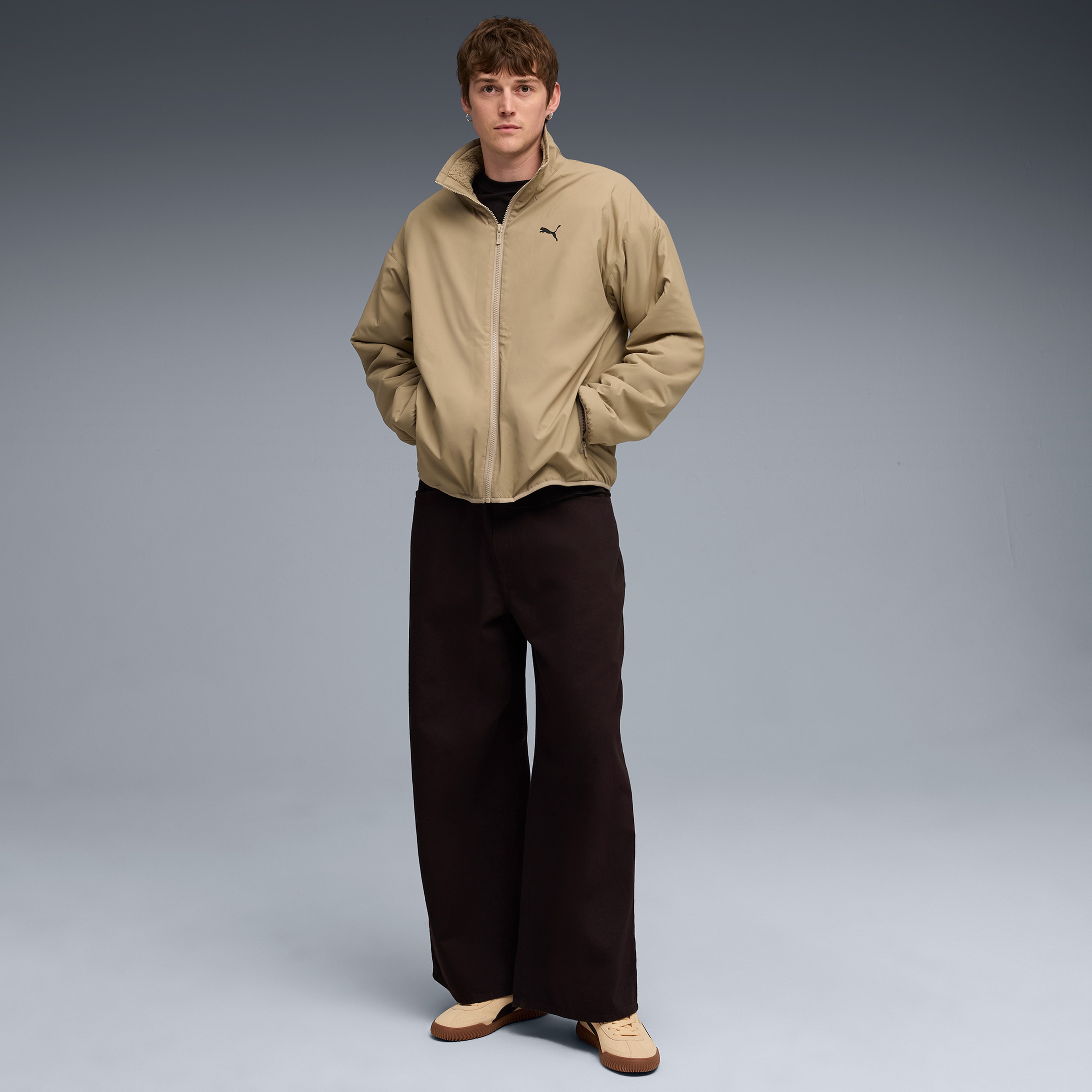 Puma Reversible Sherpa Erkek Kahverengi Ceket