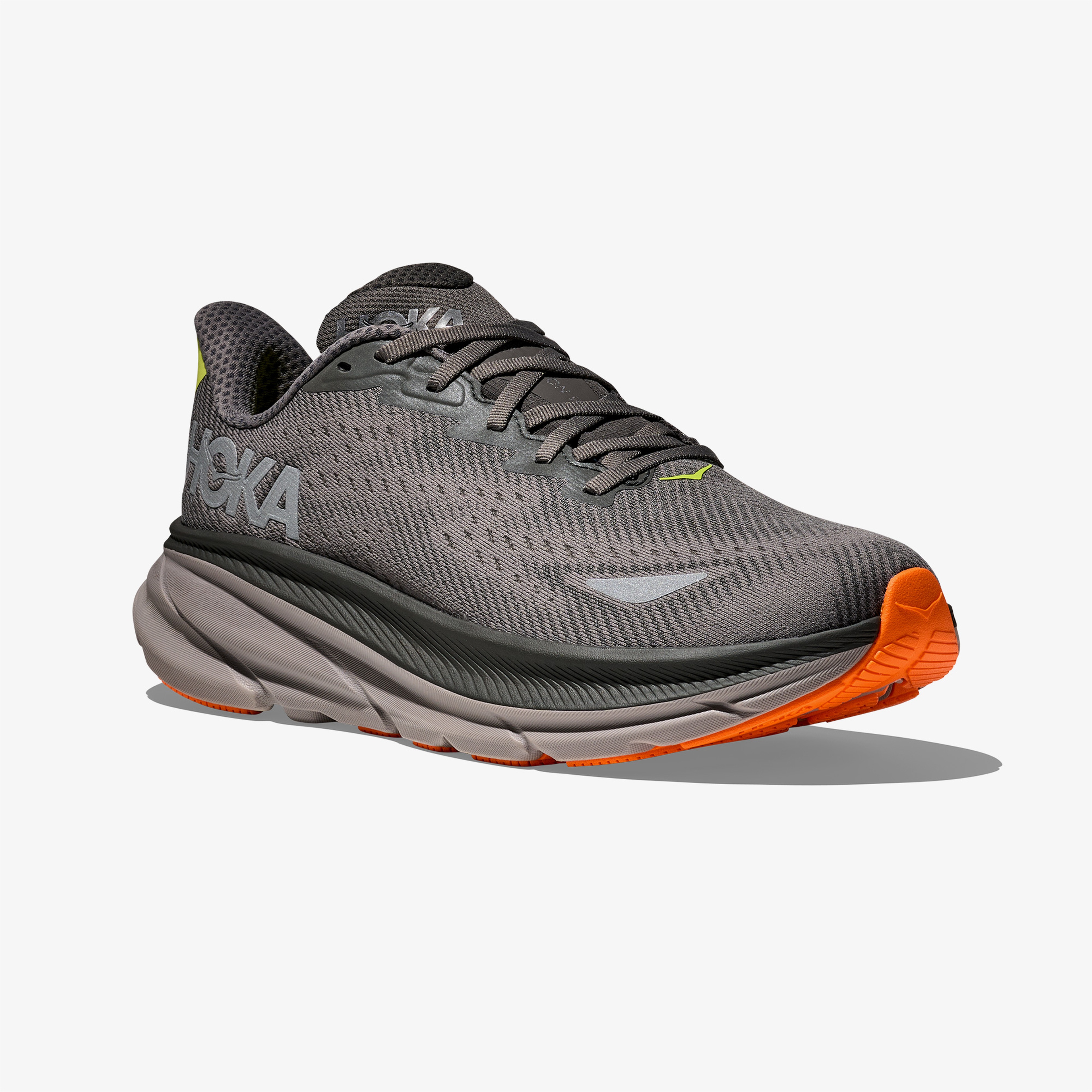 Hoka Clifton 9 Gore-Tex Erkek Gri Koşu Ayakkabısı