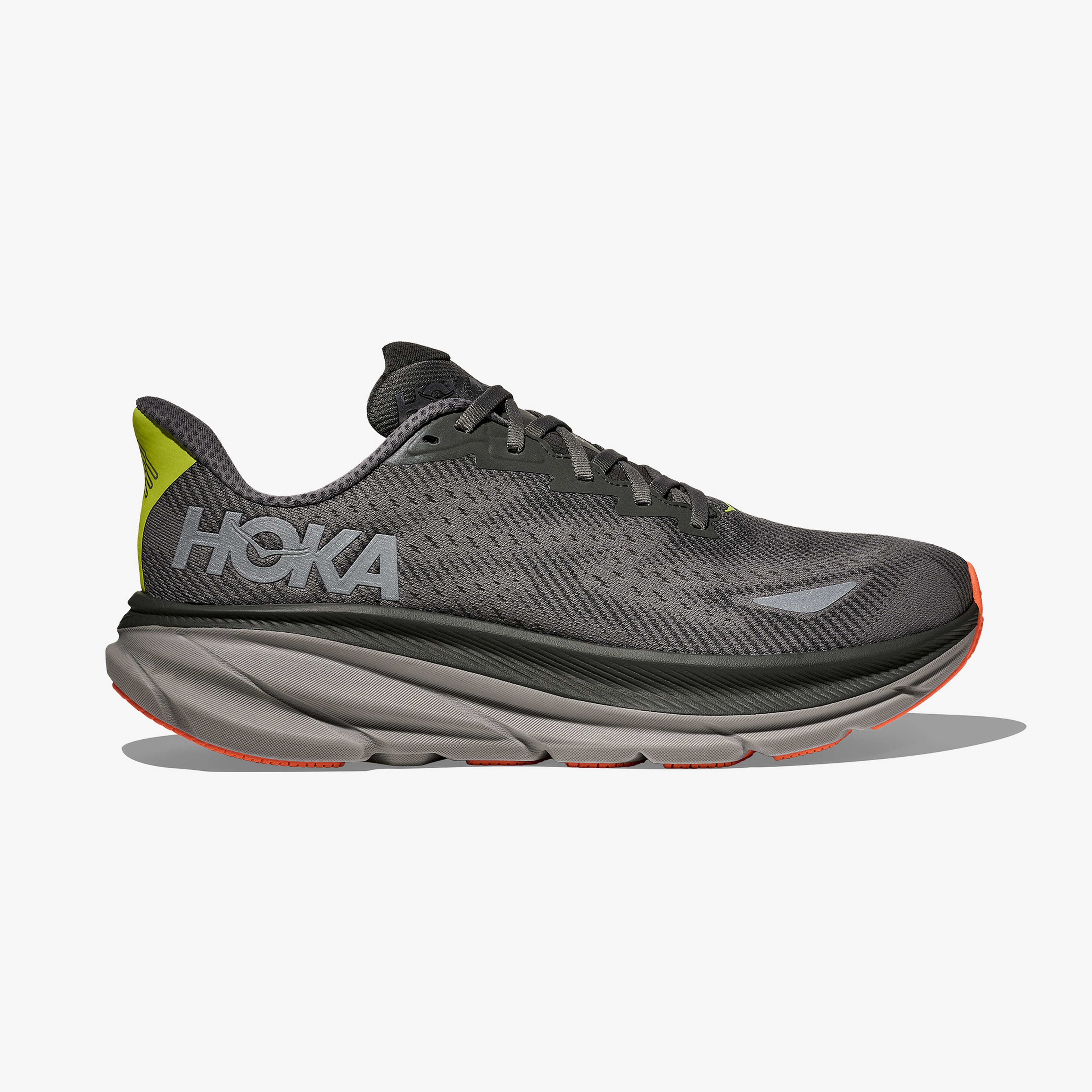 Hoka Clifton 9 Gore-Tex Erkek Gri Koşu Ayakkabısı