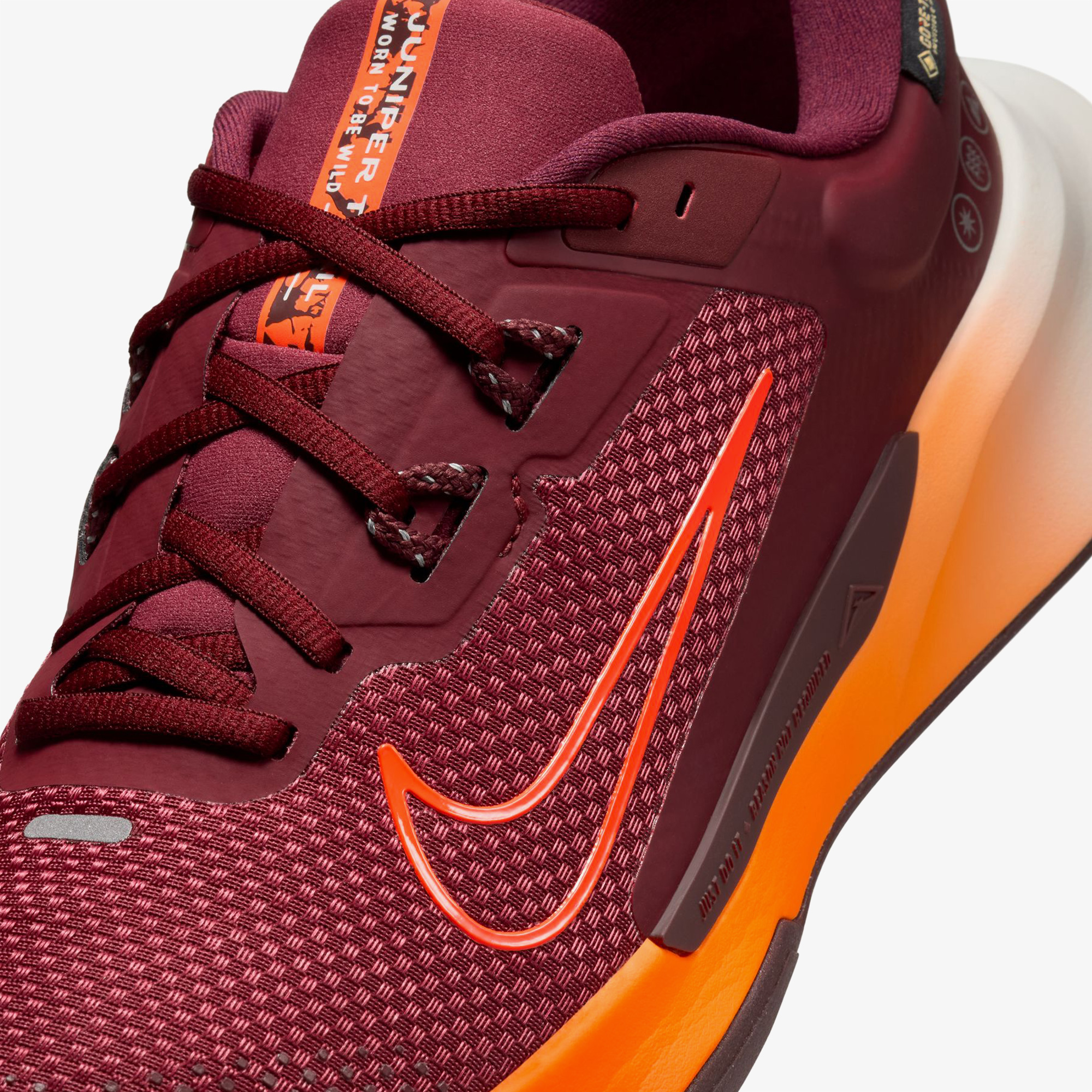 Nike Juniper Trail 2 Gore-Tex Erkek Bordo Koşu Ayakkabısı