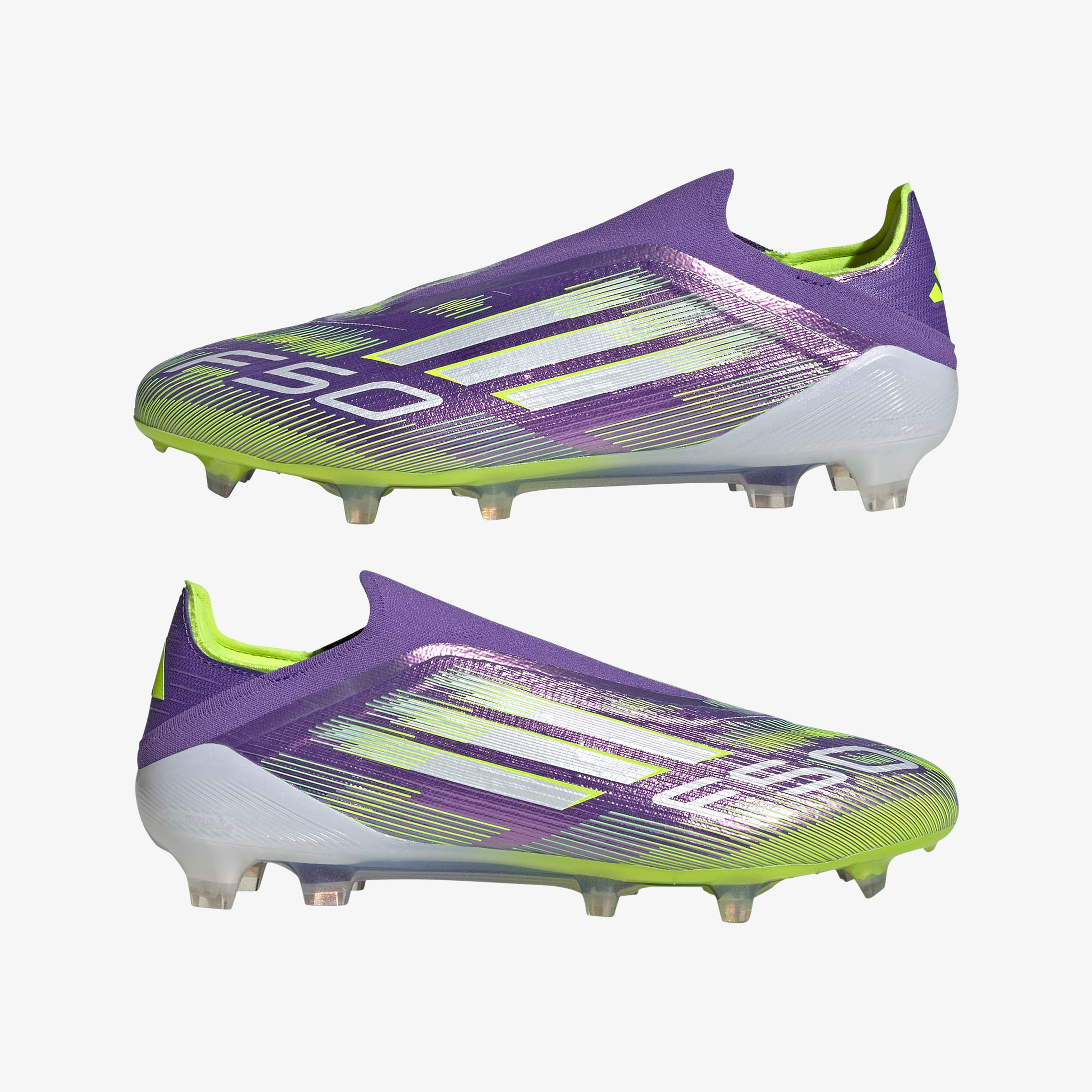 adidas F50 Elite  Erkek Mor Çim Saha Kramponu