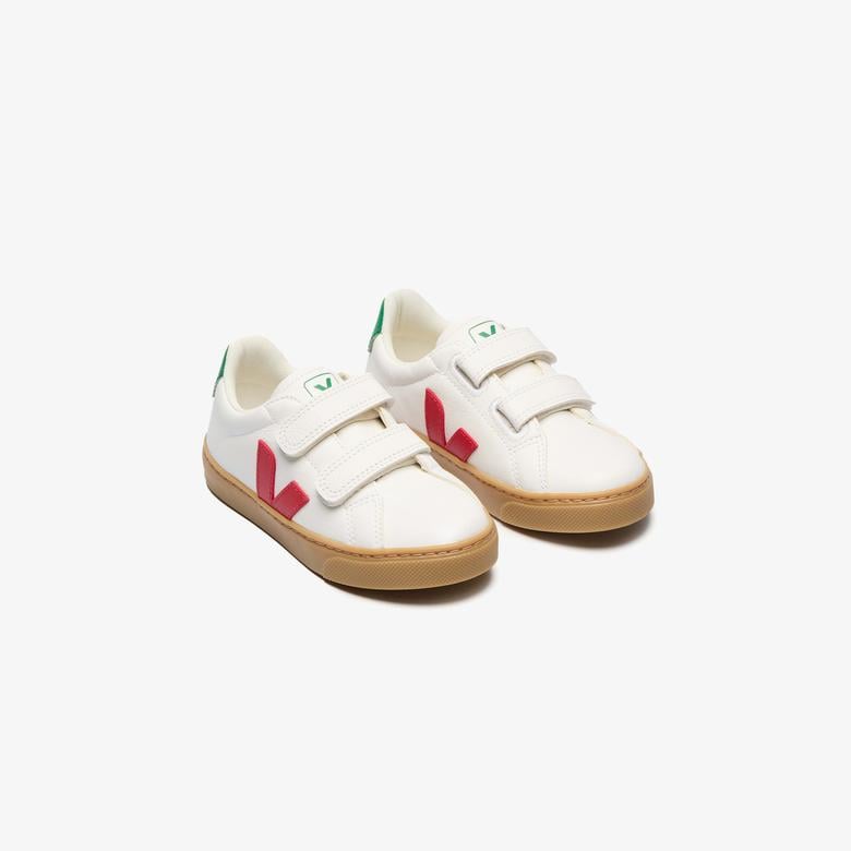Veja Small Esplar Cırt Cırt Bantlı Çocuk Beyaz Sneaker