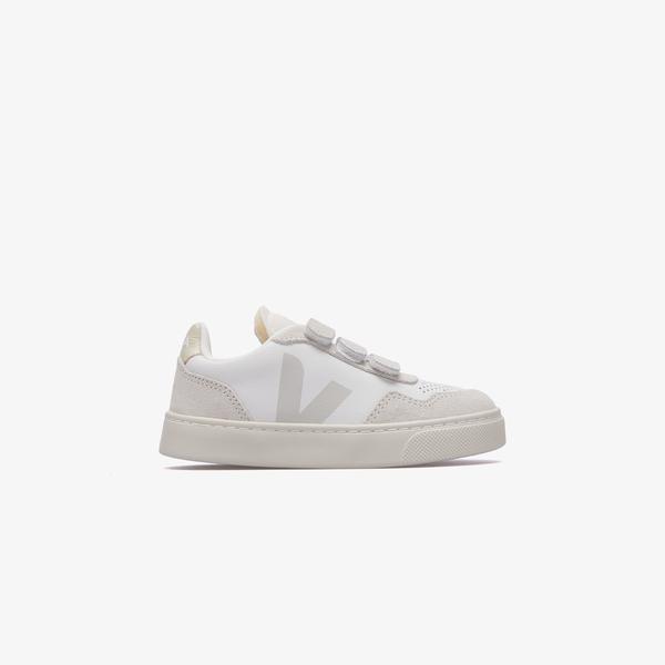Veja V-90 Leather Çocuk Beyaz Sneaker
