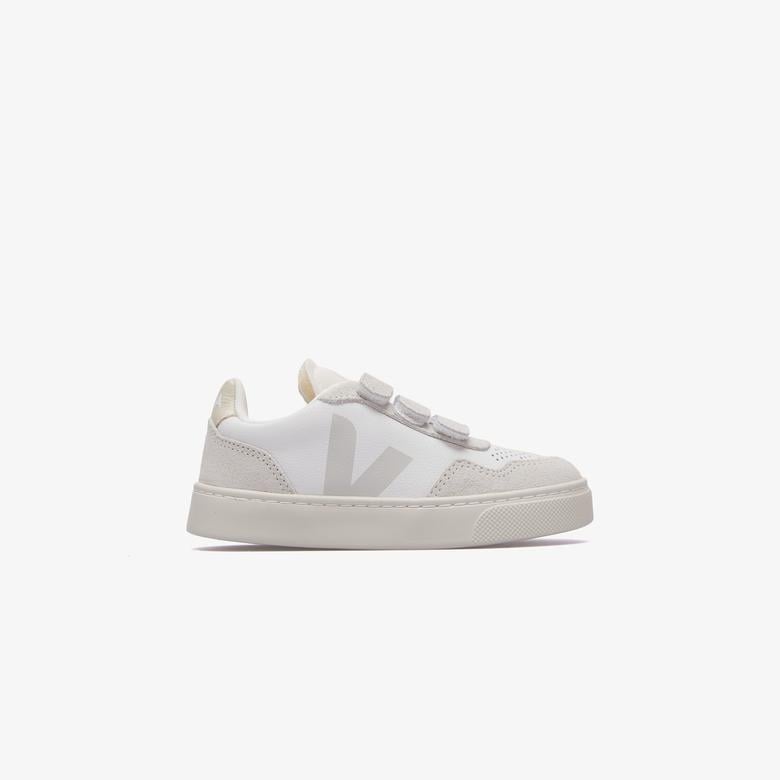 Veja V-90 Leather Çocuk Beyaz Sneaker