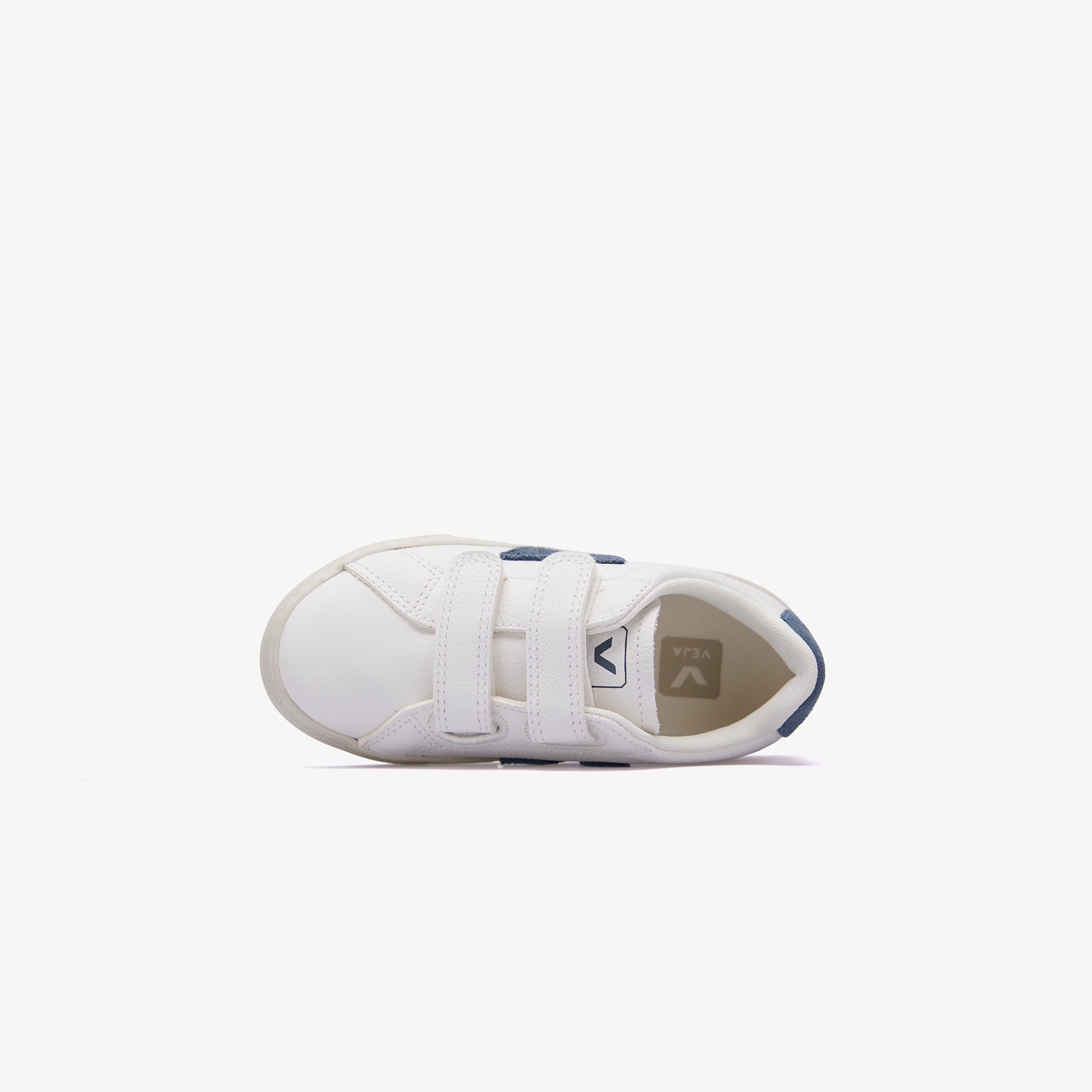 Veja Logo Patch Cırt Cırt Bantlı Çocuk Beyaz Sneaker