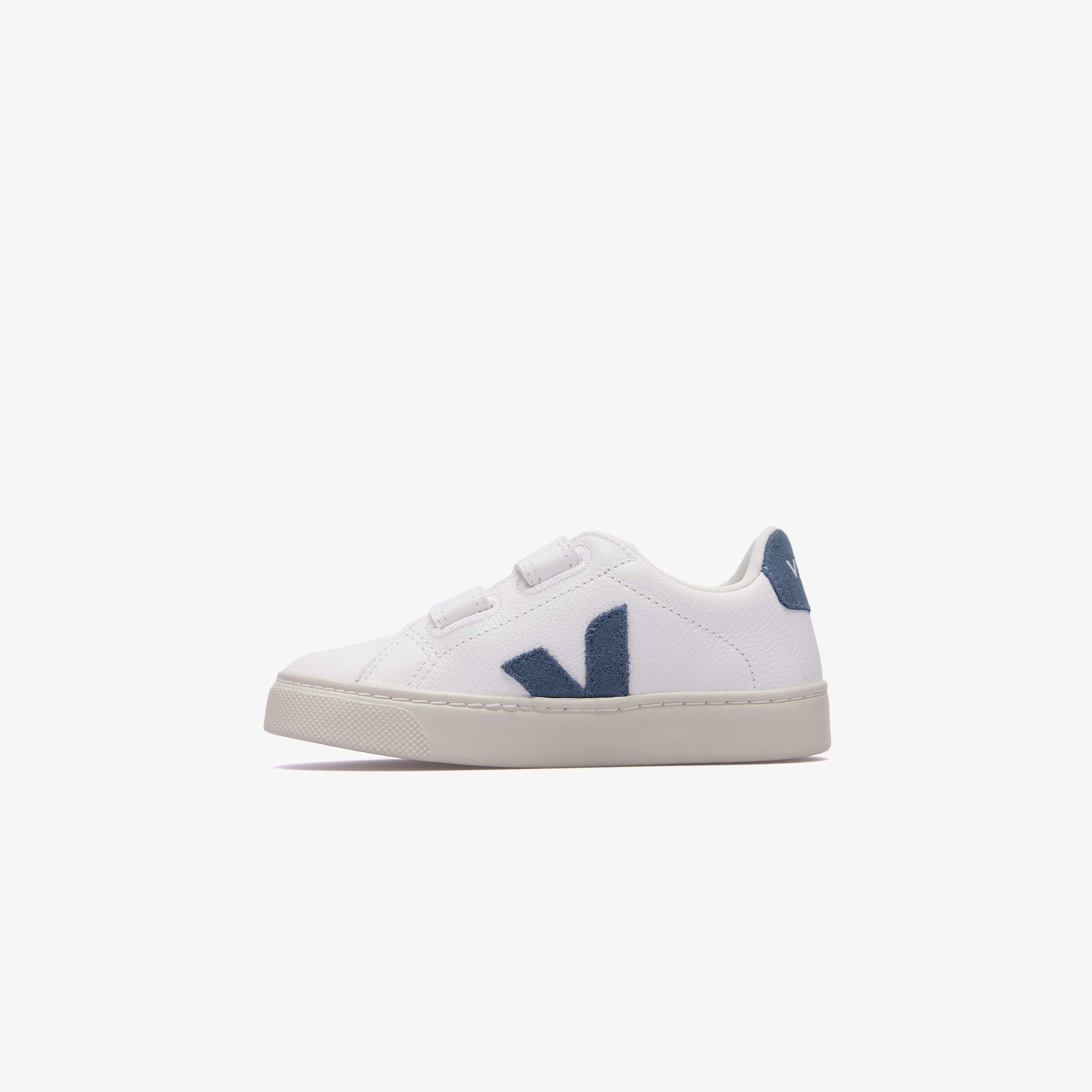 Veja Logo Patch Cırt Cırt Bantlı Çocuk Beyaz Sneaker
