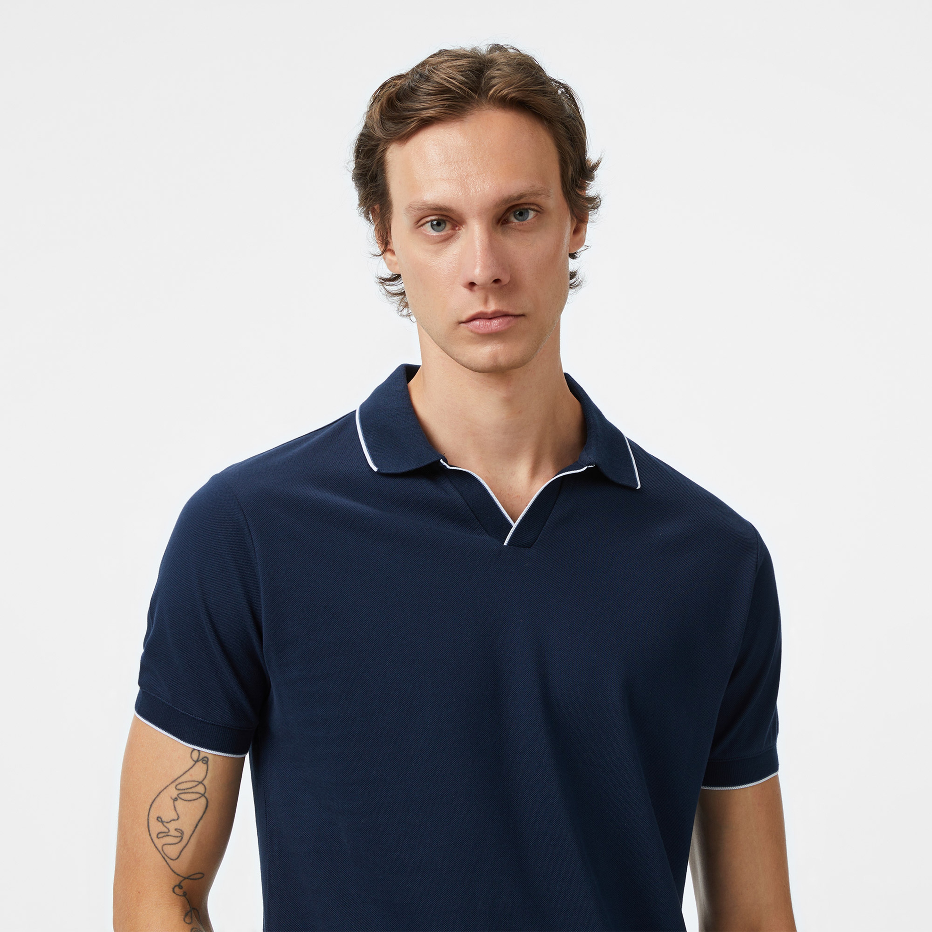 Nautica Erkek Lacivert Classic Fit Polo