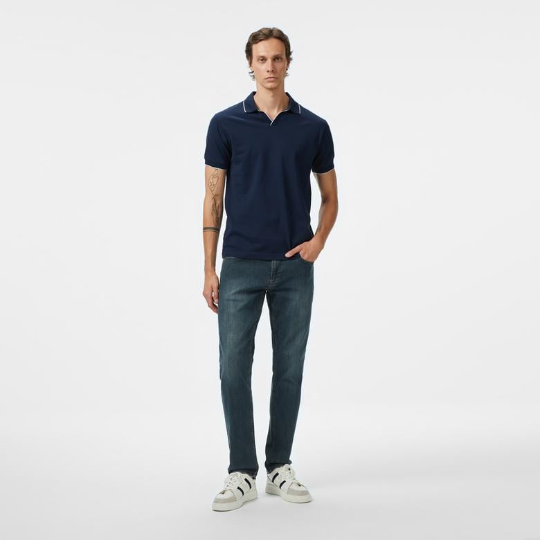 Nautica Erkek Lacivert Classic Fit Polo