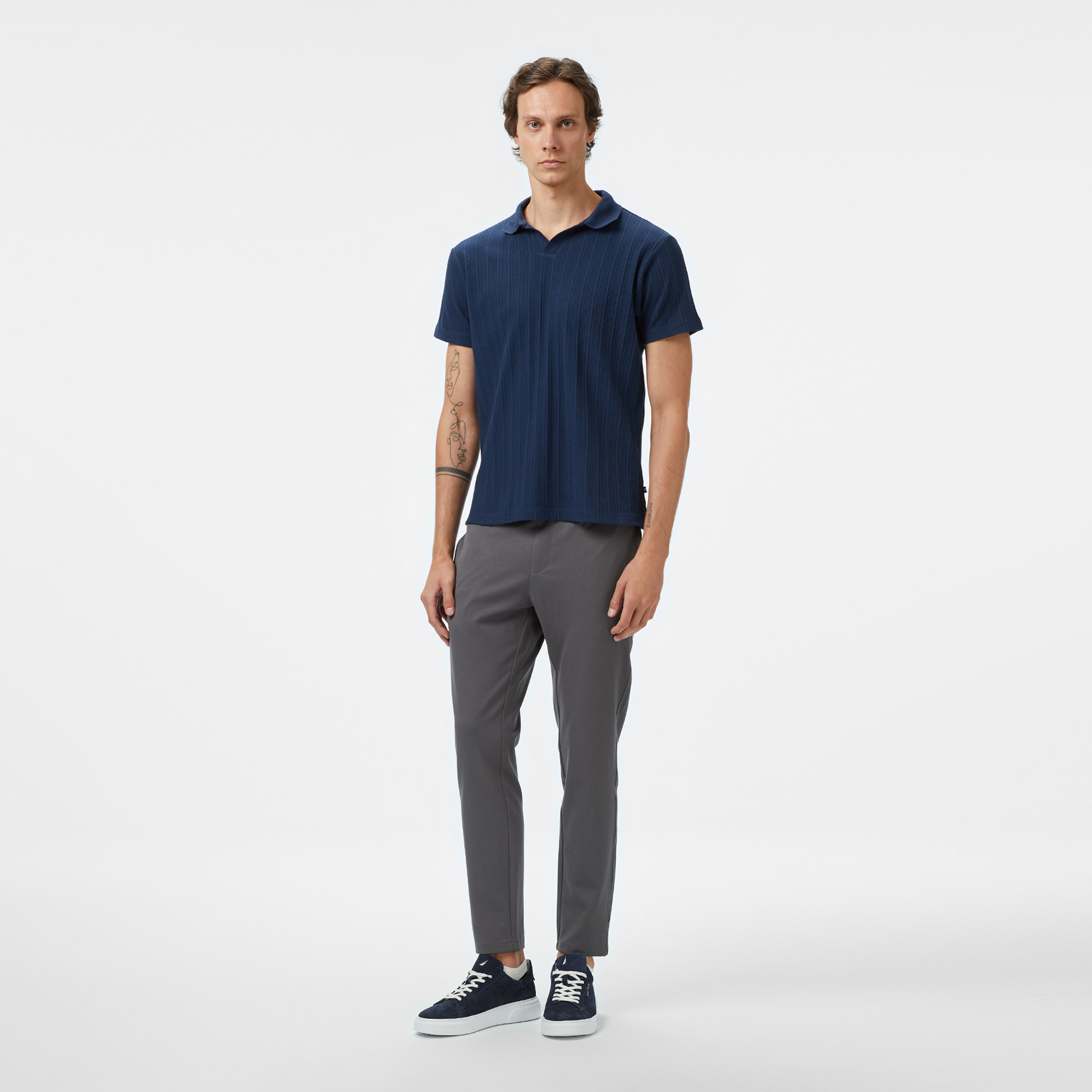 Nautica Erkek Lacivert Classic Fit Polo