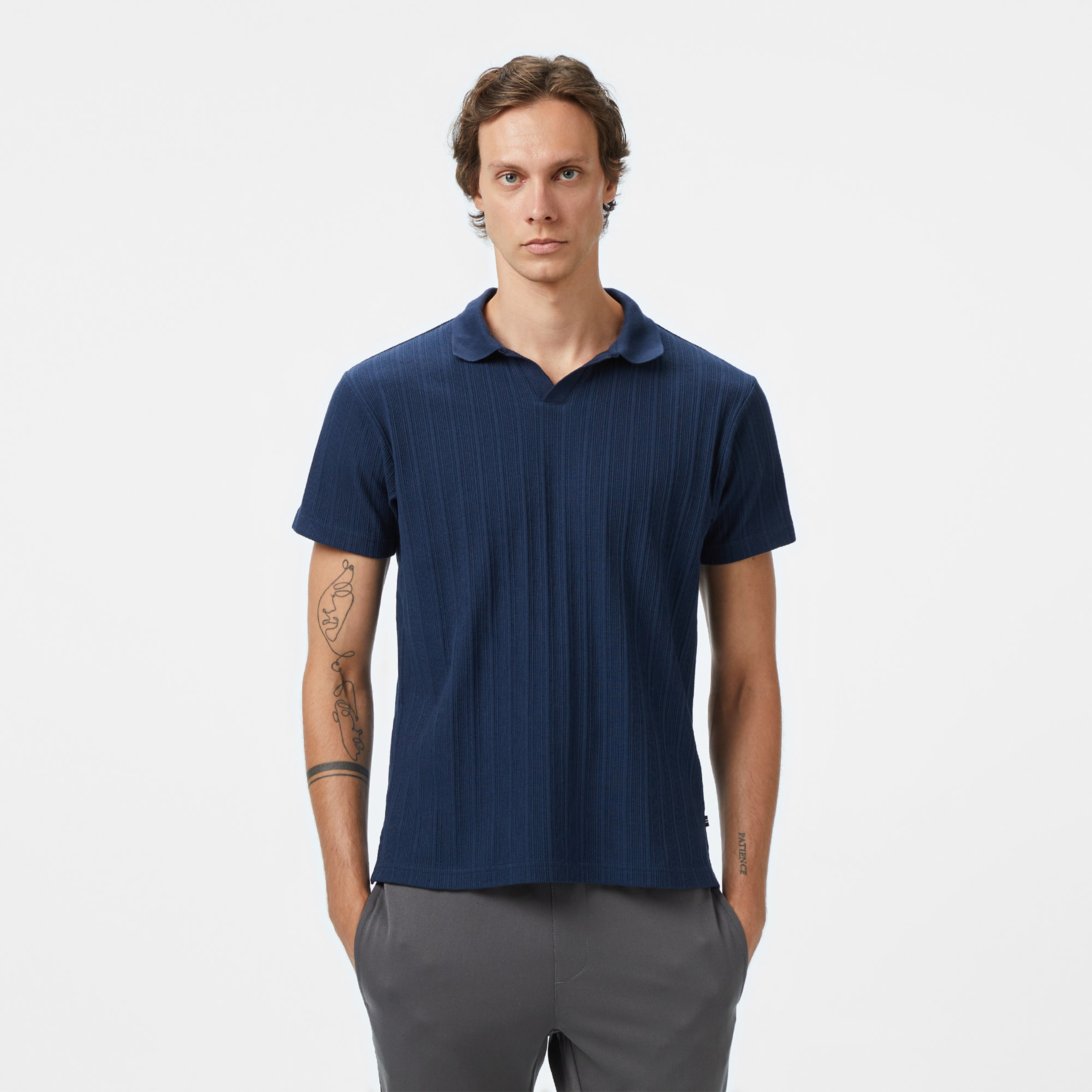 Nautica Erkek Lacivert Classic Fit Polo