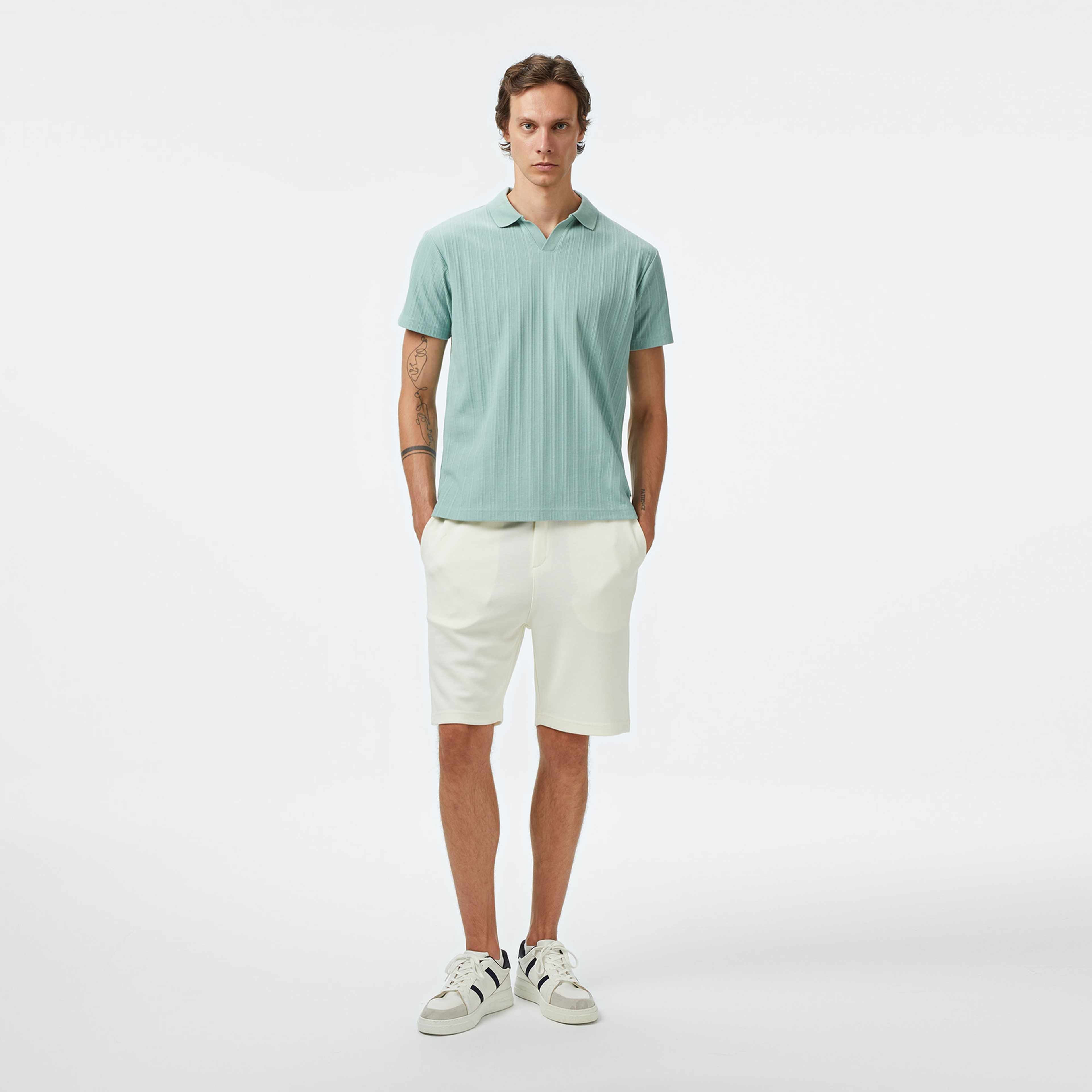 Nautica Erkek Yeşil Classic Fit Polo Yaka T-Shirt