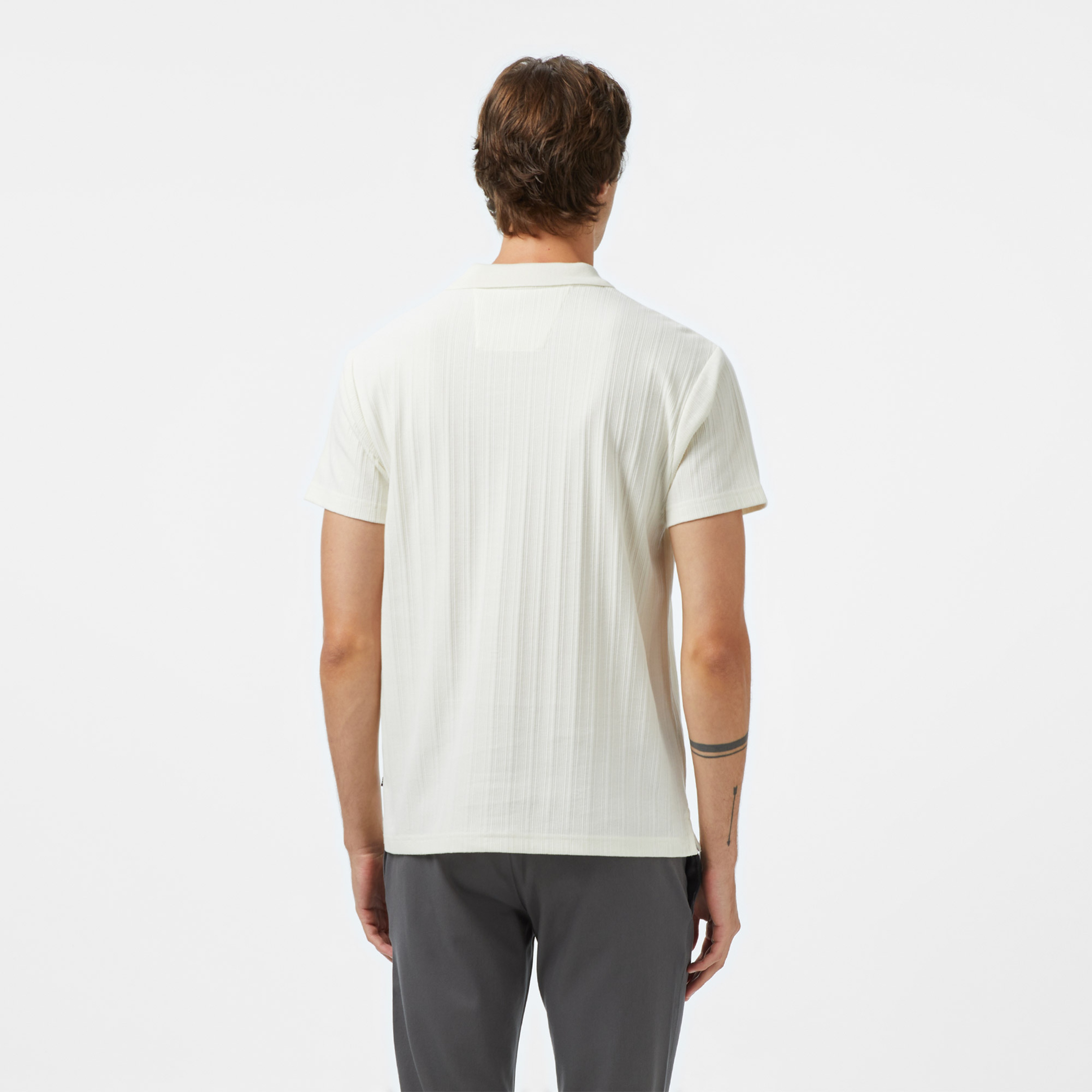 Nautica Erkek Ekru Classic Fit Polo